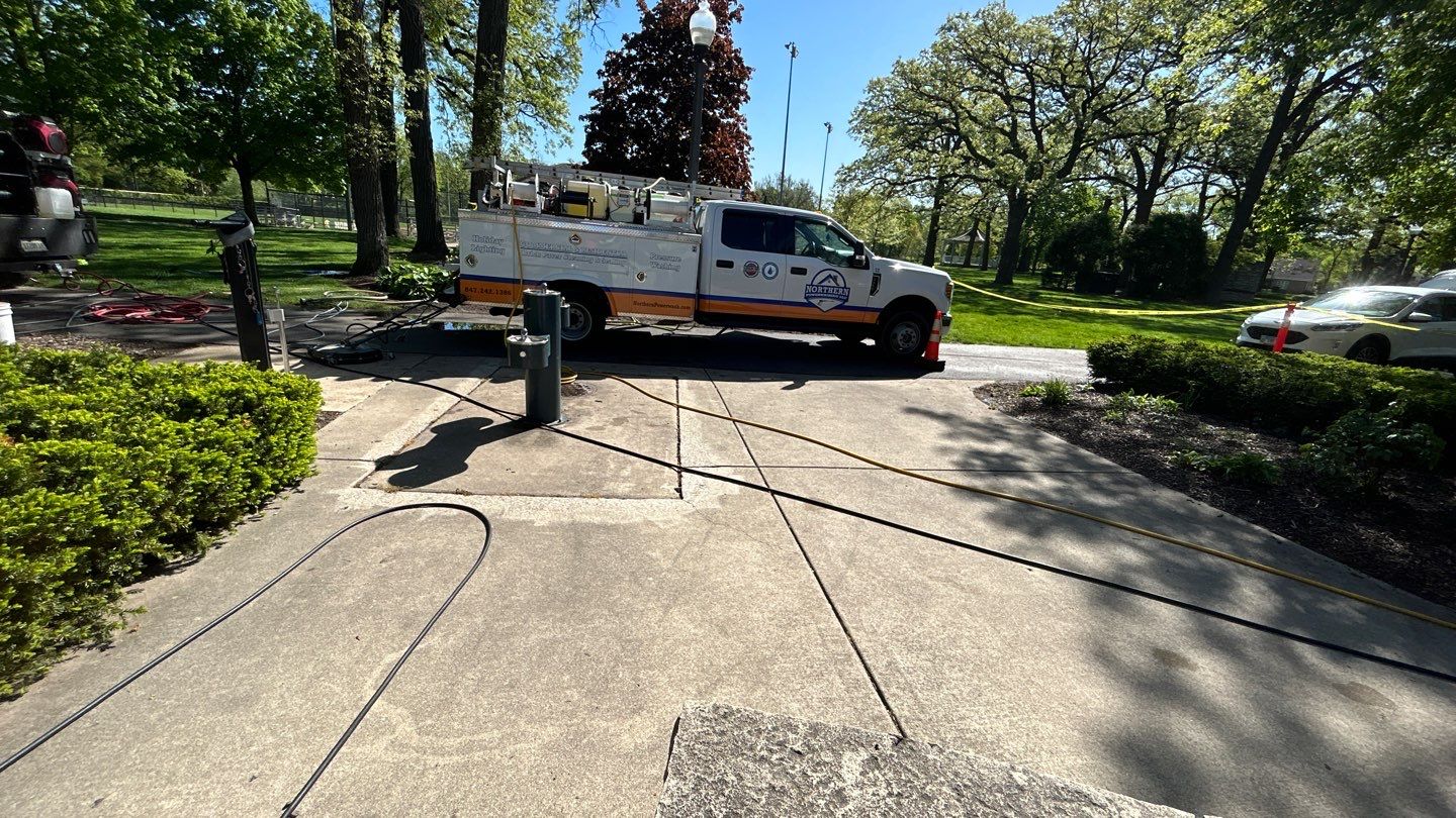 Playground cleaning by Northern Power Washing LLC.