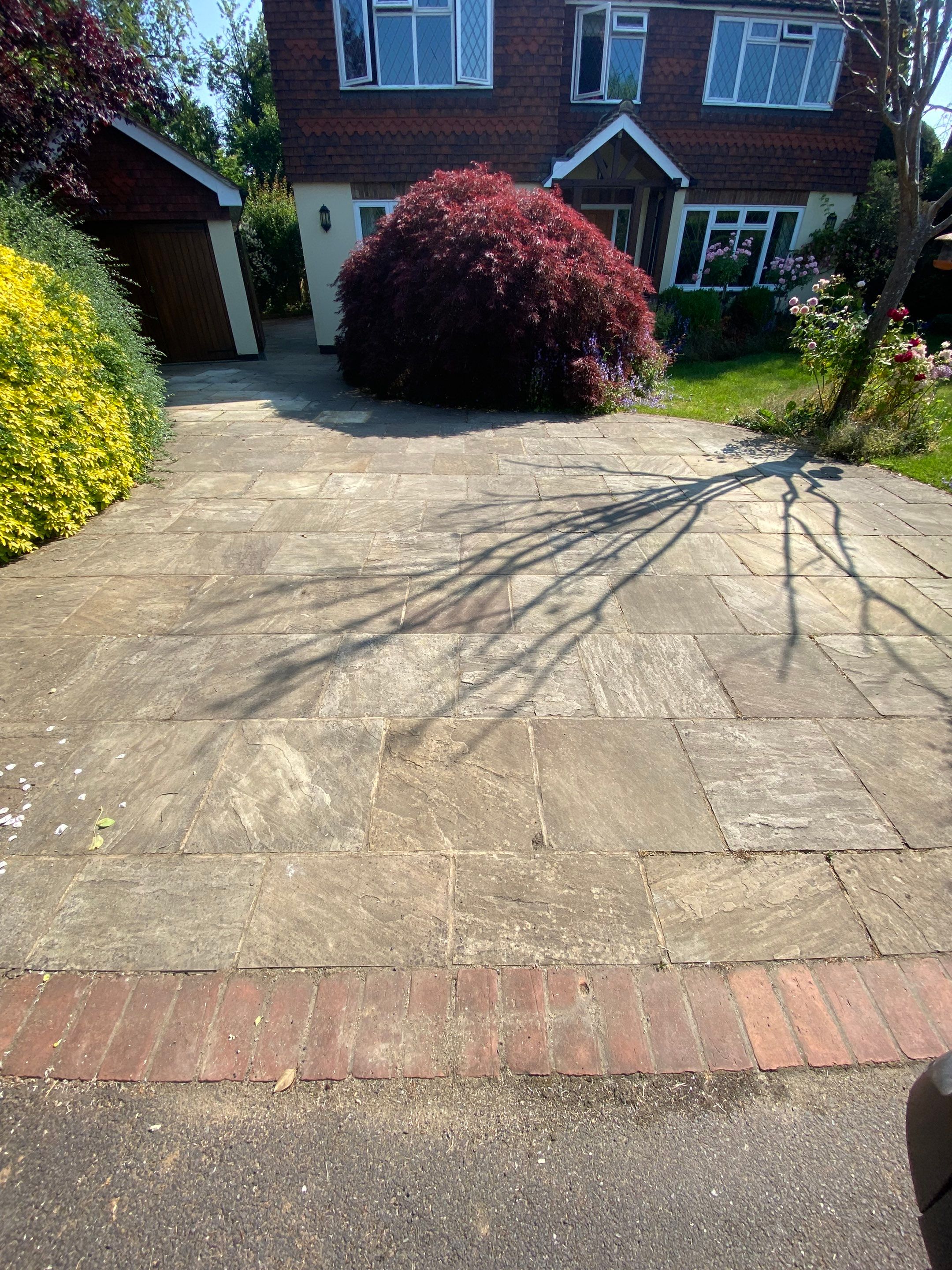 Patio Area Spring Clean using honda 21 ltr/min by Ges Exterior Cleaning ltd
