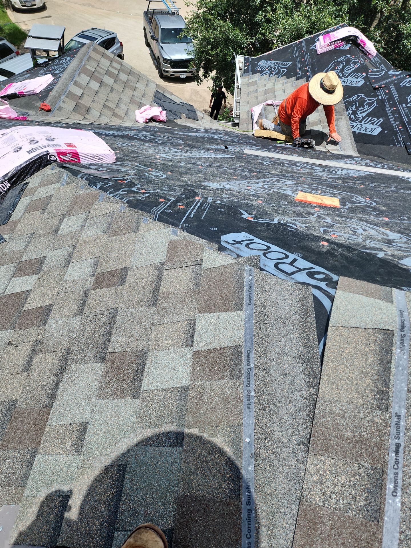 Residential Roofing Repair using Owen's Corning Duration (Lifetime) Shingles by Roof Repair Company