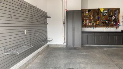 Michael W. adds storage to his garage!