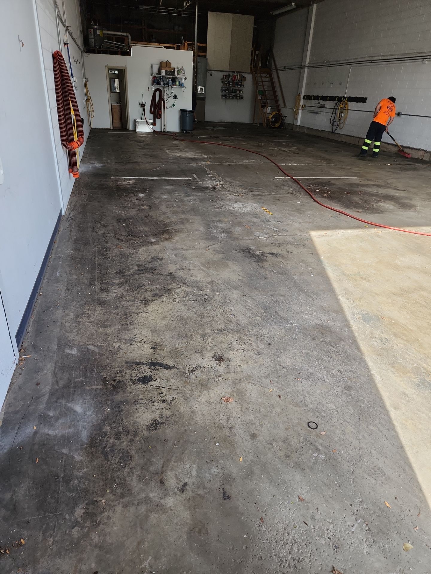 commercial pressure washing using Hot water by Northern Power Washing LLC.