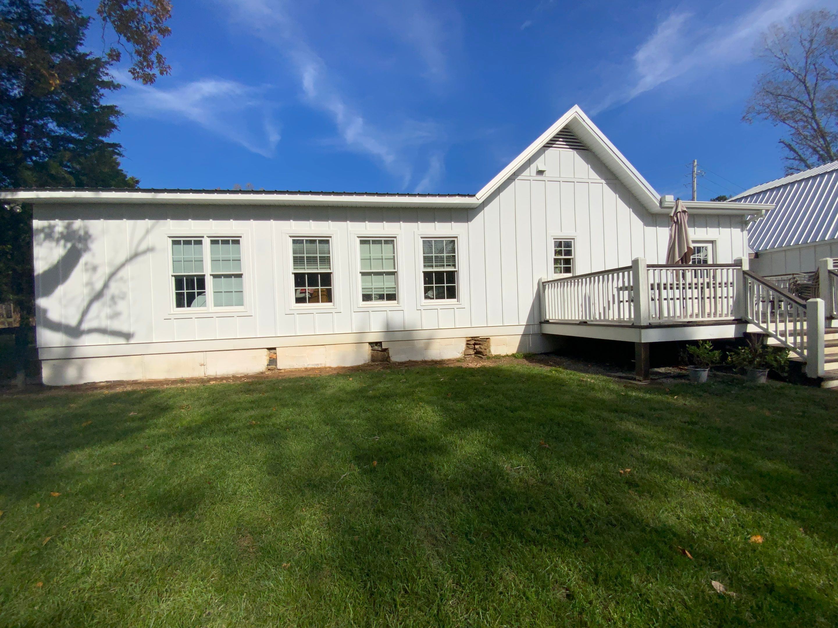 Exterior Trim Painting and Dark Deck Staining in Acworth by Swift Home Renovations