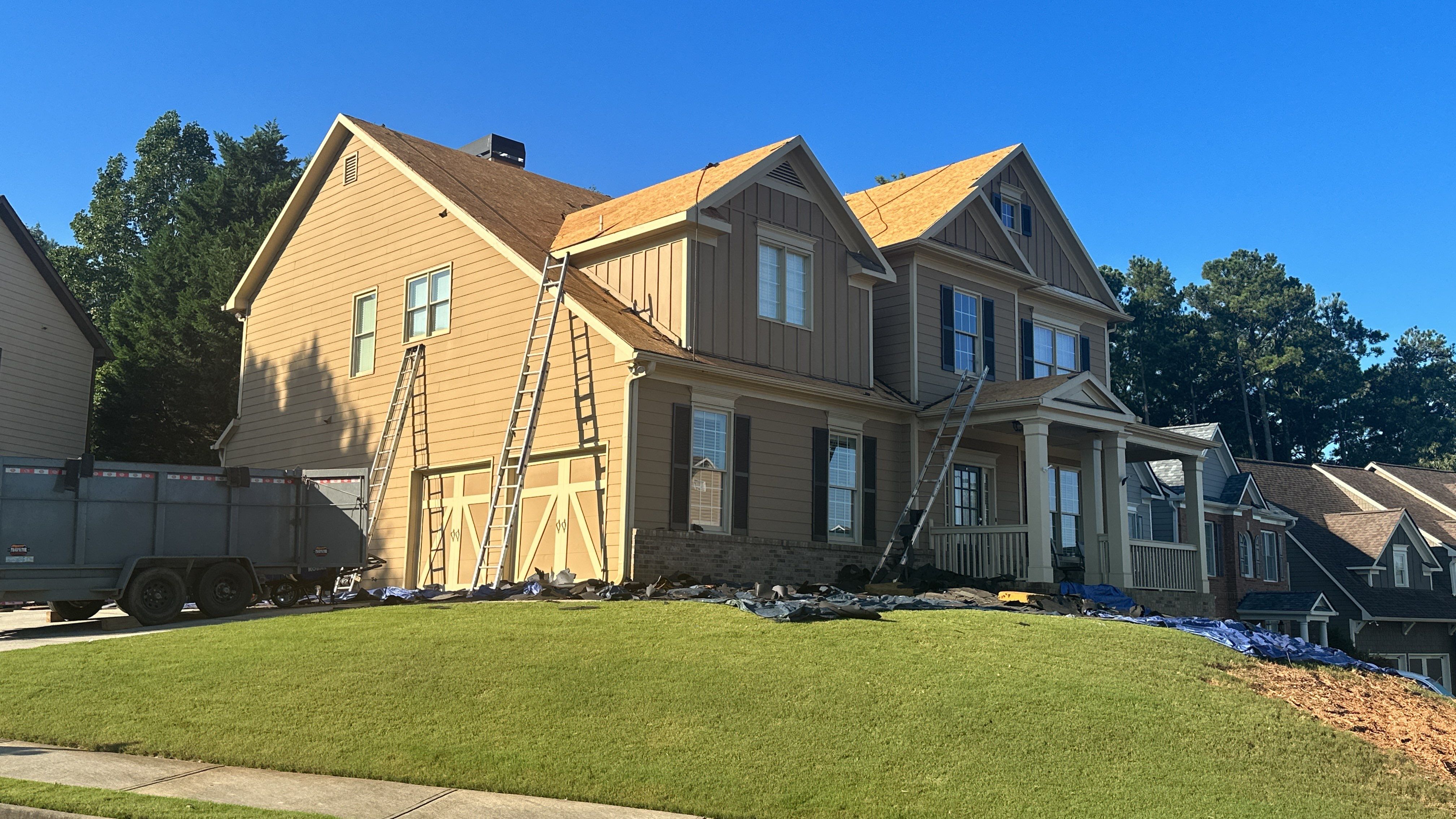 Residential Roofing Installation using Owens Corning Duration Total Protection Roofing System by NBS Roofing, Inc.