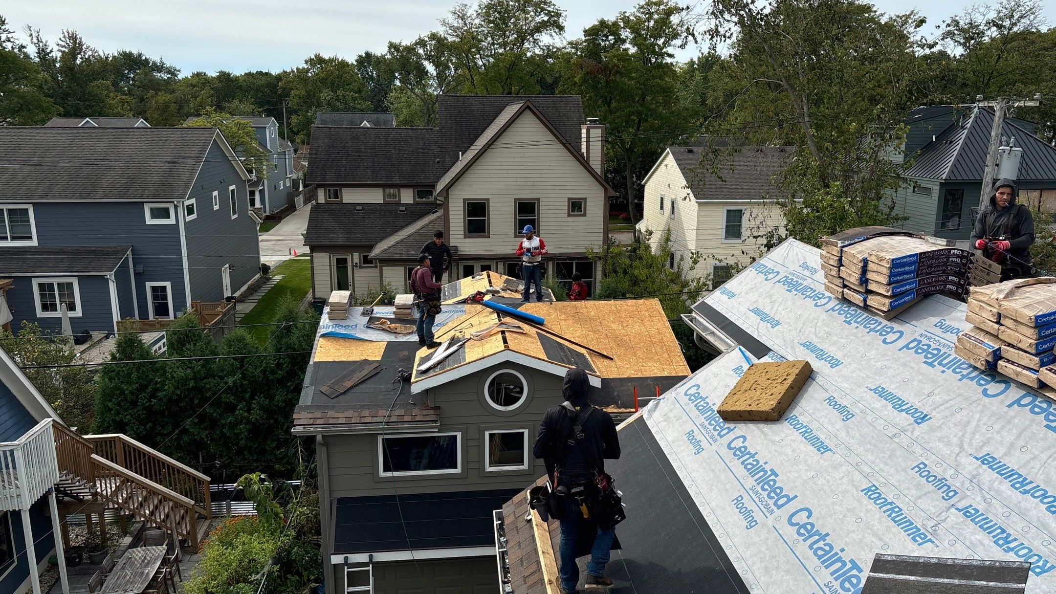Roof Replacement using CertainTeed Landmark by 180 Contractors