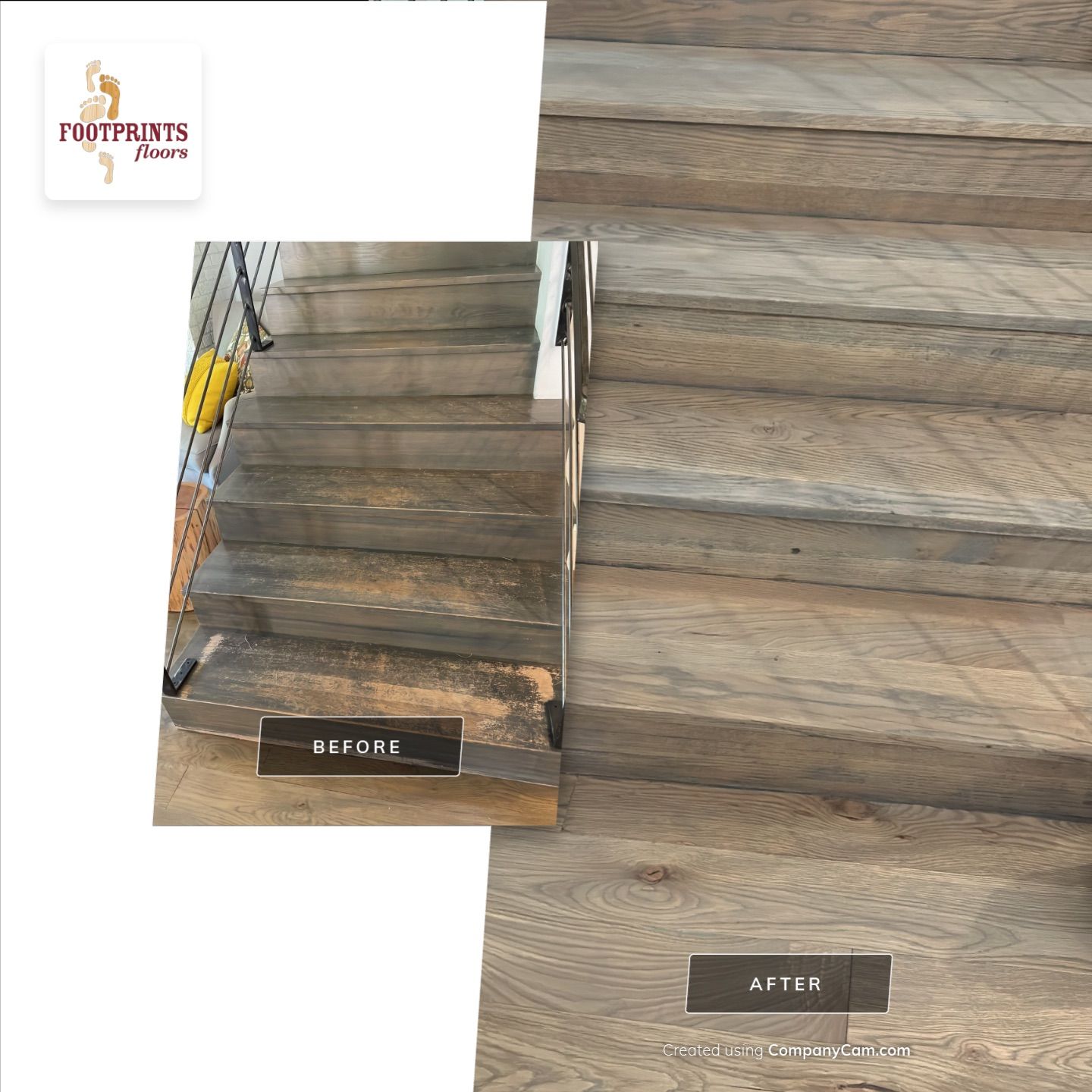 White Oak refinish  by Footprints Floors of East Atlanta