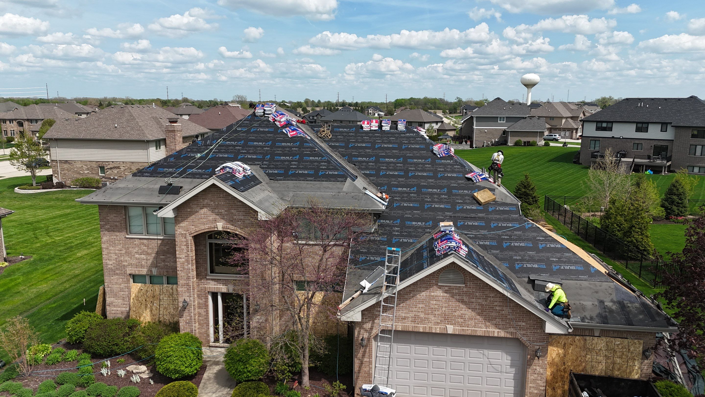Roof replacement by Optimal Home Improvement 