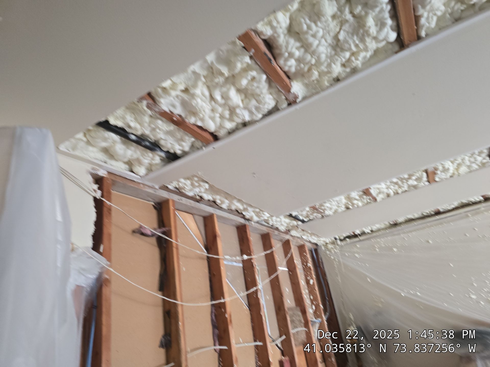 Exterior Walls Using Closed-Cell Spray Foam by NYS Foam & Energy