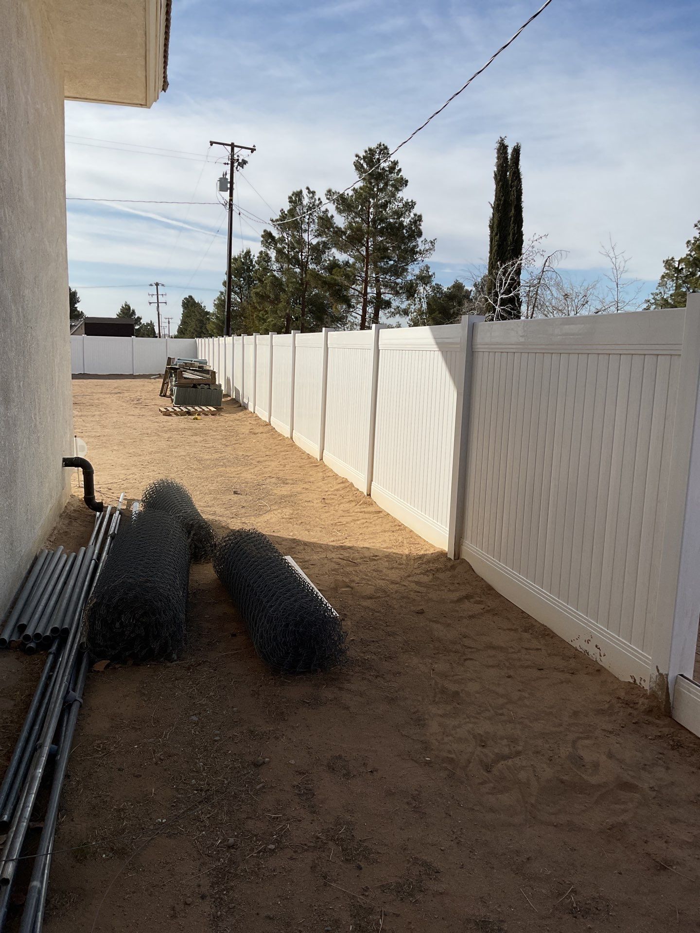 Fence Installation using Vinyl by Fence Guys Inc. 