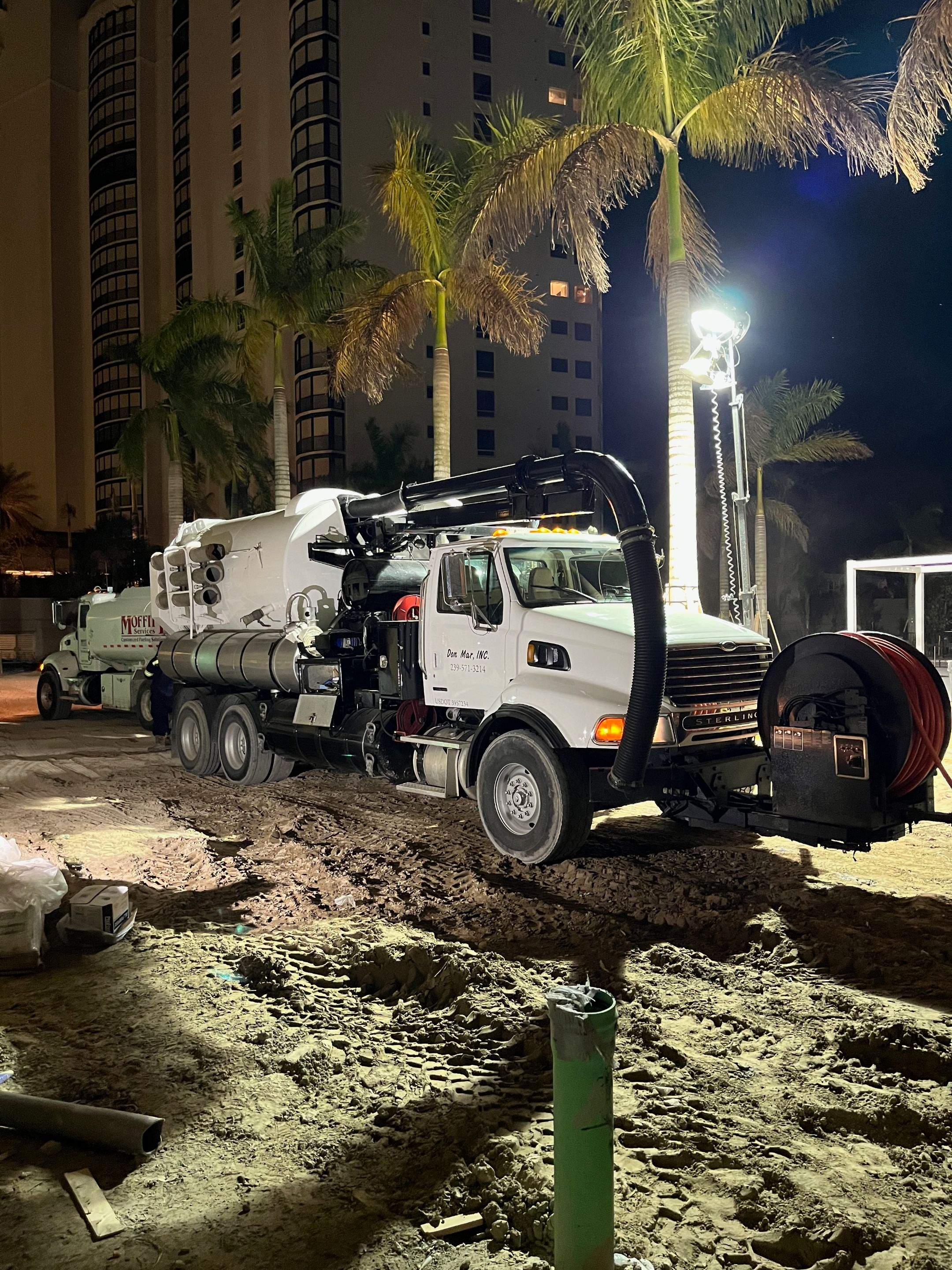 Ritz-Carlton S. Pool Deck & S. Service Rd Drain Cleaning by APS Power & Water