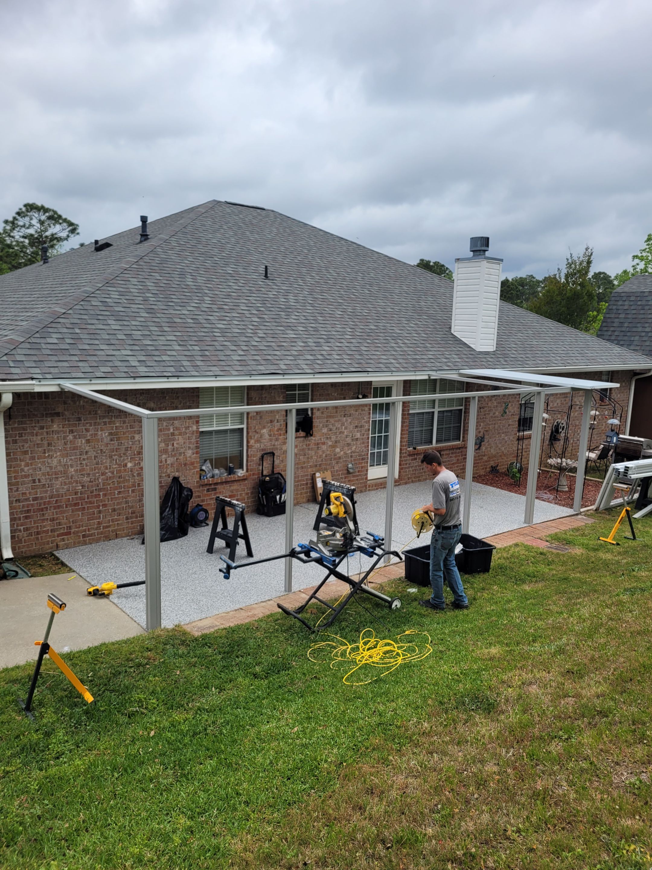 Screen Room + Patio Cover in Cantonment by Titan Sunrooms