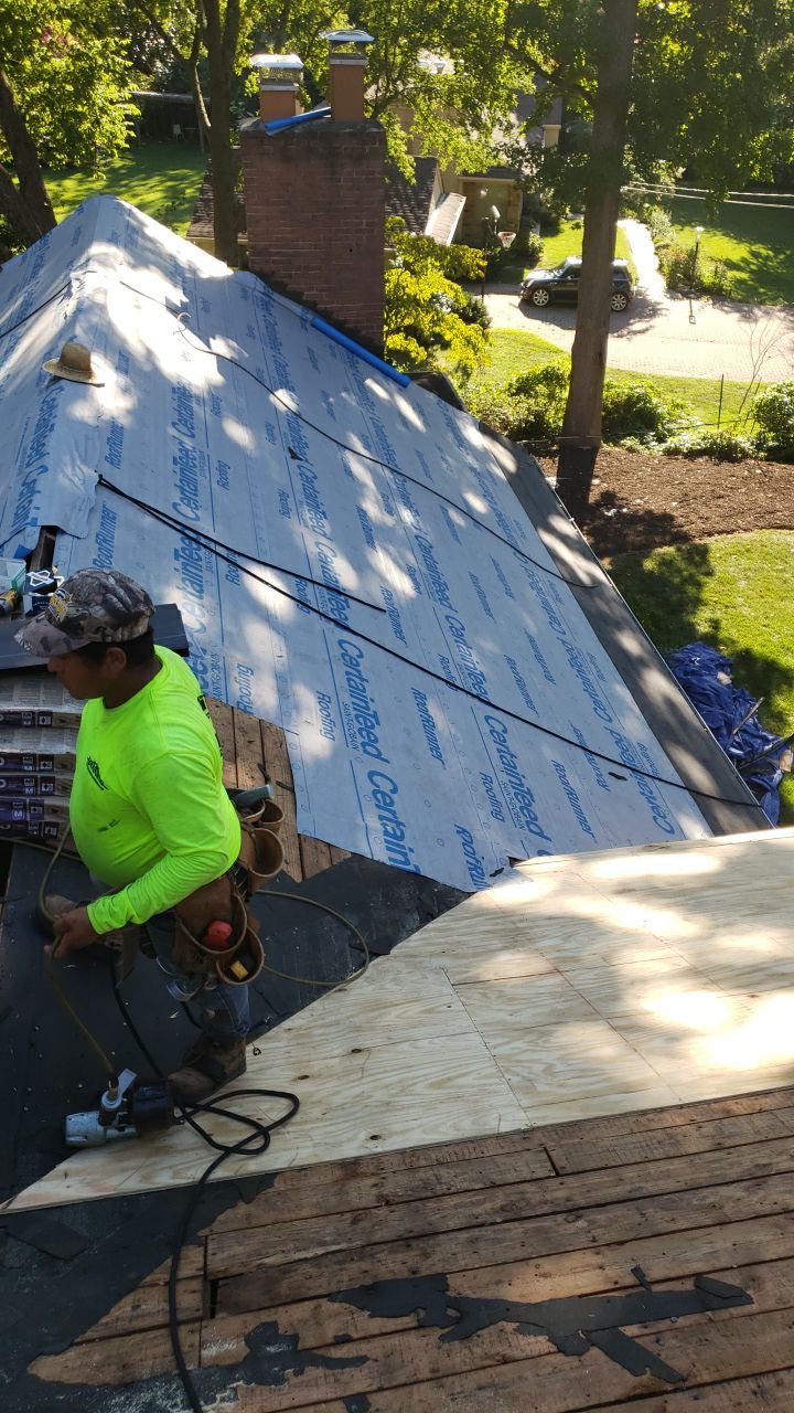 Alexandria Roof Project - CertainTeed Landmark Pro Max Def Charcoal Black Shingles by RM Banning, Inc.