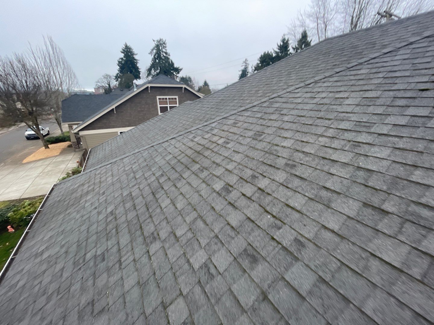 Residential Roofing Installation using Owens Corning Duration Shingles in Estate Gray. by BEST Roofing & Waterproofing