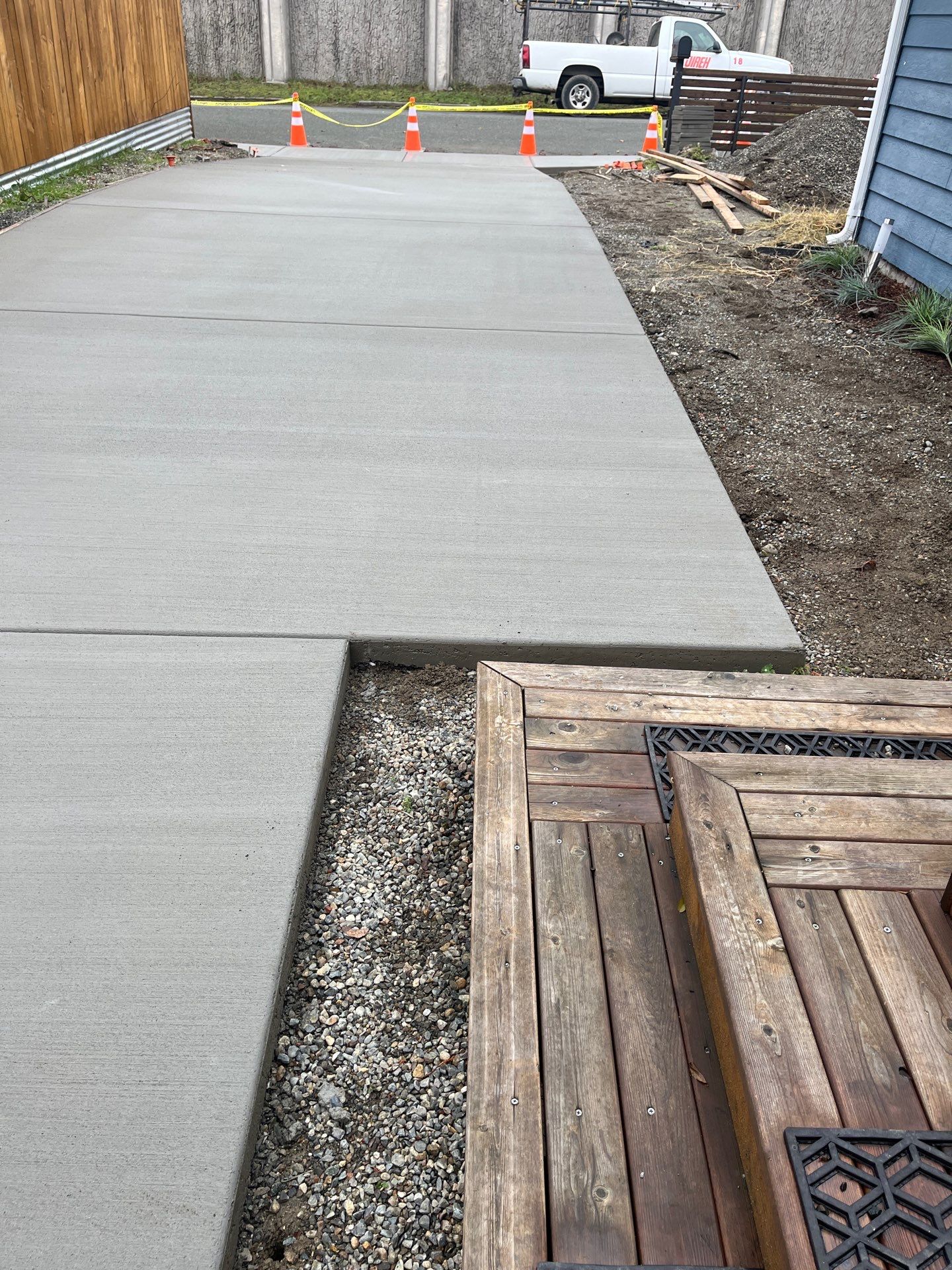 Concrete Driveway & Landscaping Project | Everett by Jireh Asphalt & Concrete Inc 