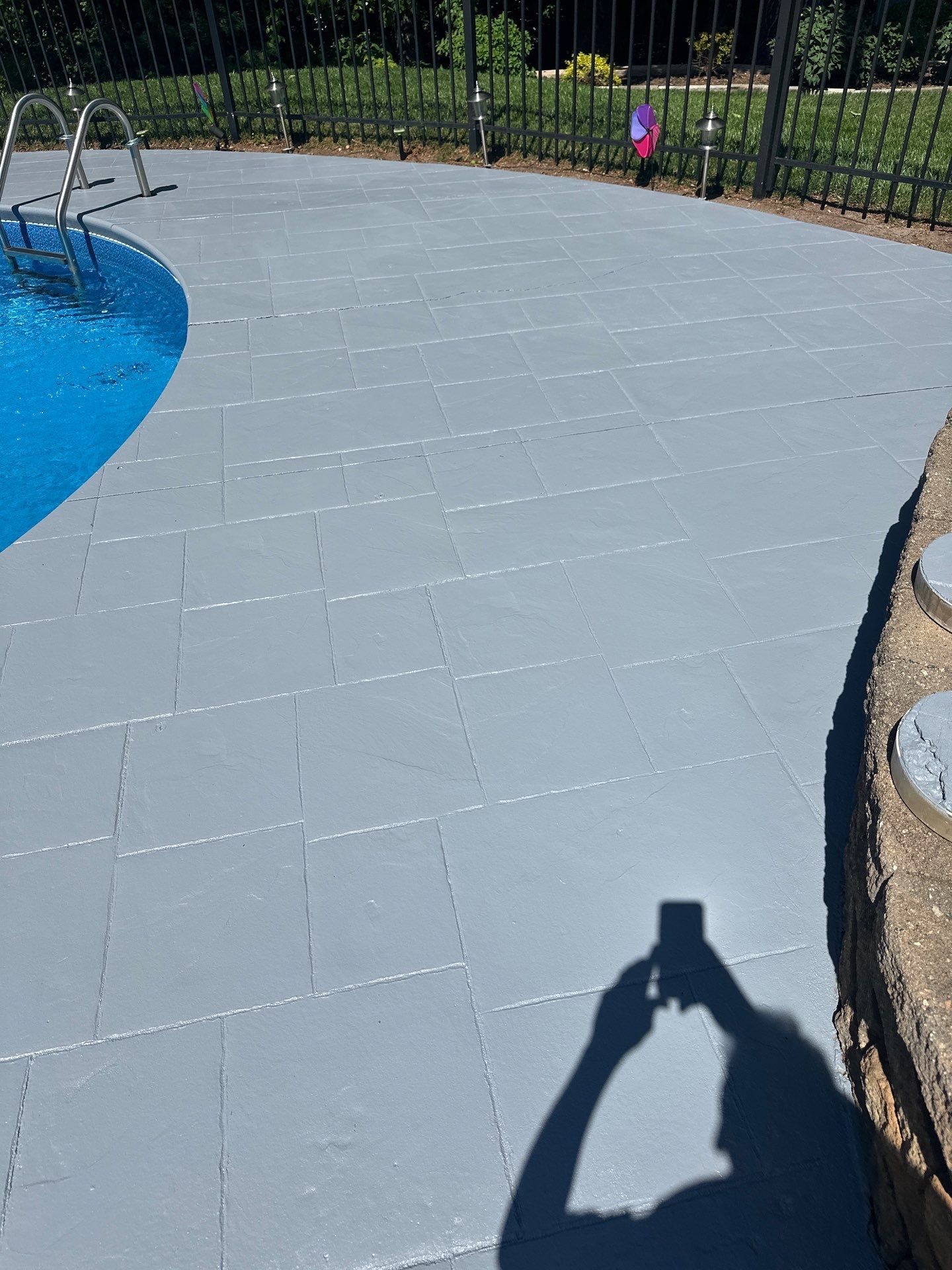 Pool Deck using AcryFin by DuraSeal