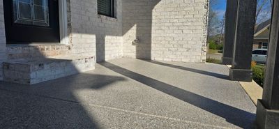 Driveway, Sidewalk, & Porch Using Claystone