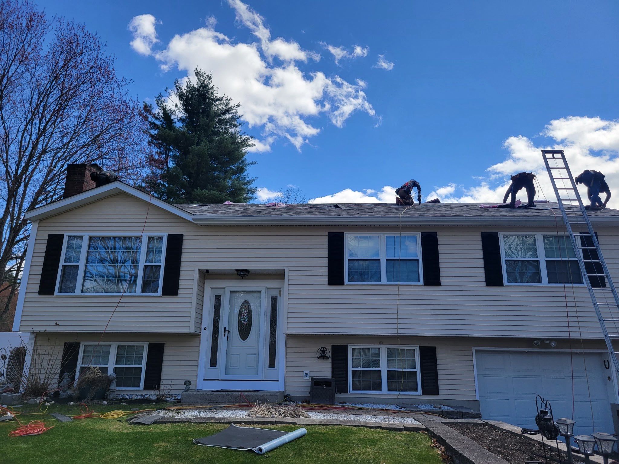 Full Residential Roof Replacement and Chimney Reflashing in Nashua by Tall pine roofing