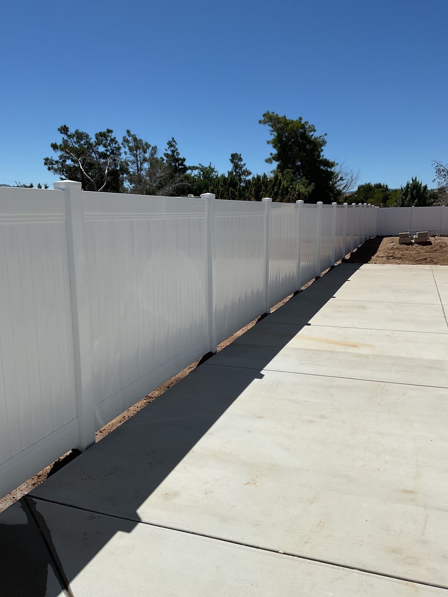 Fence Installation using Vinyl by Fence Guys Inc. 
