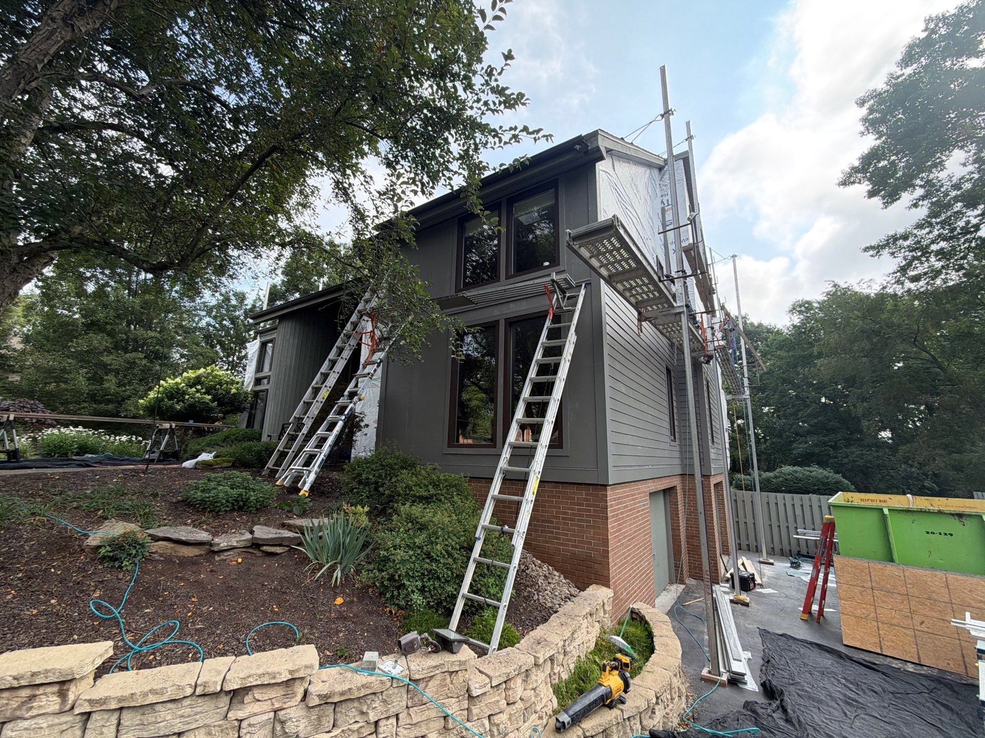 James Hardie Lap & Board and Batten in Aged Pewter at Allison Park by Ideal Siding Pittsburgh