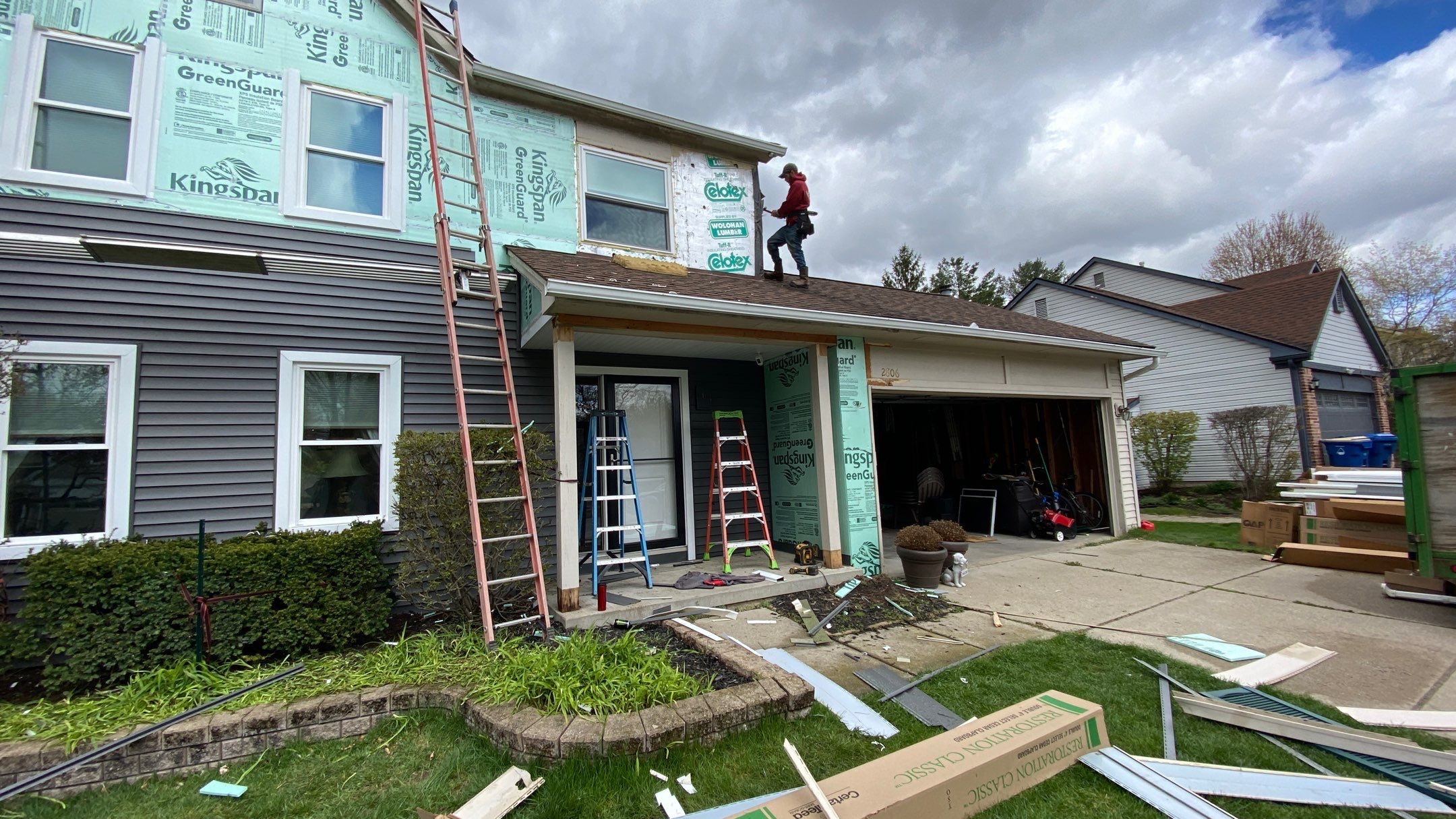 Siding Replacement using CertainTeed Restoration Classis D4 by 180 Contractors