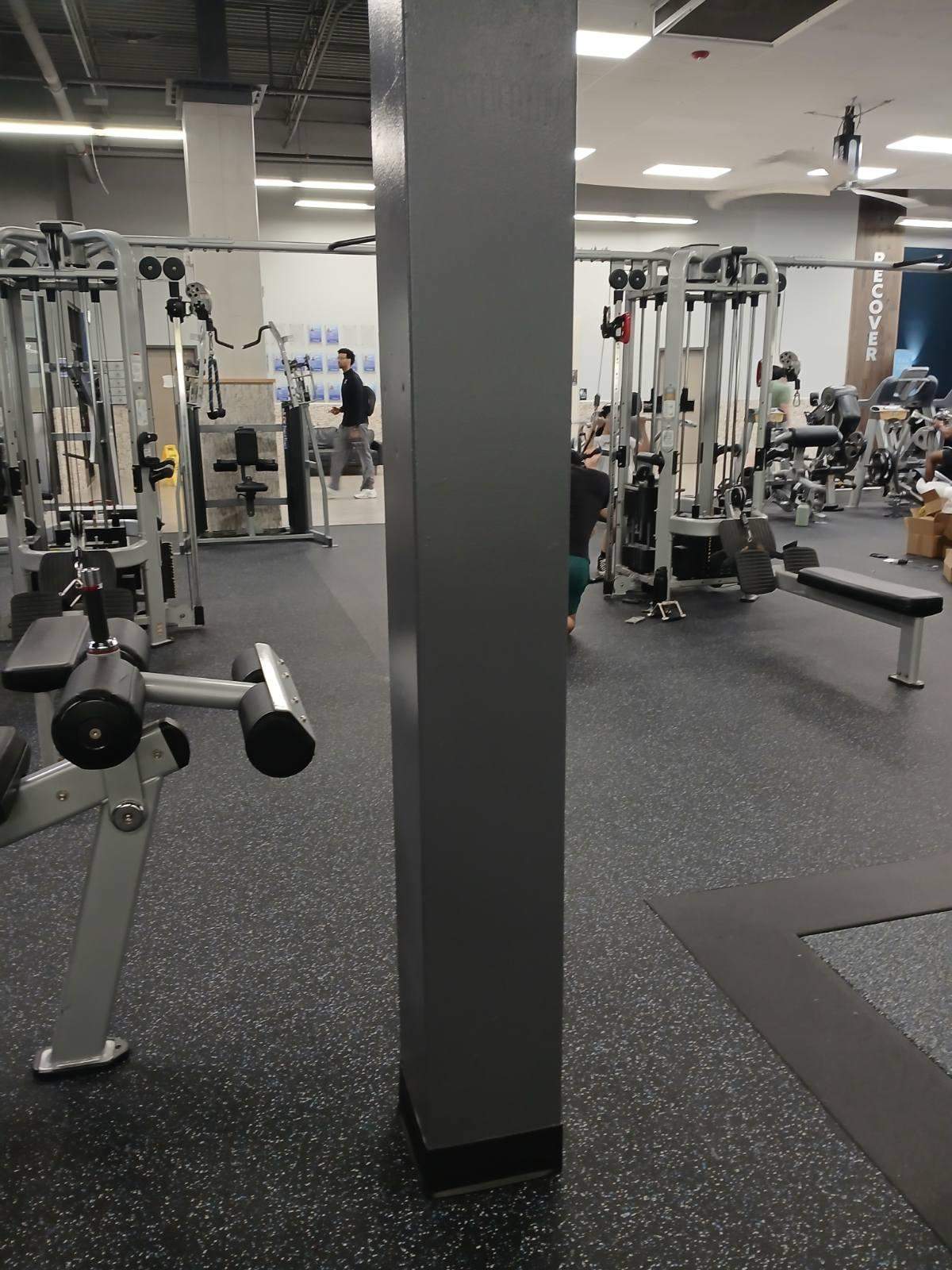 Burke OLF - Wall protection and rubber monster tiles installation by Nova HomeWorks 