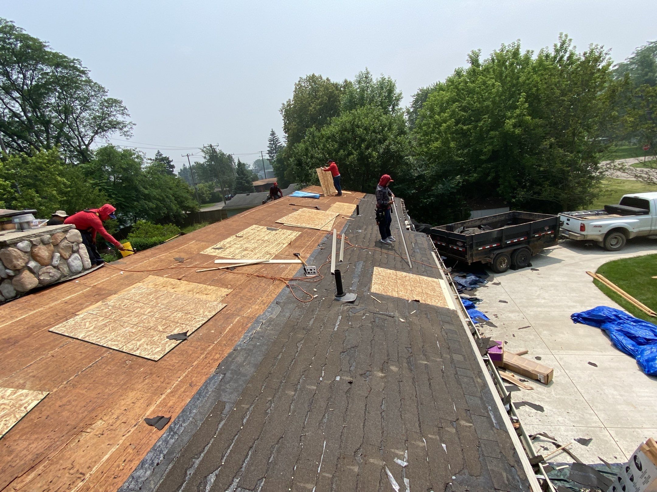 Roof Replacement using CertainTeed Landmark Weathered Wood by 180 Contractors