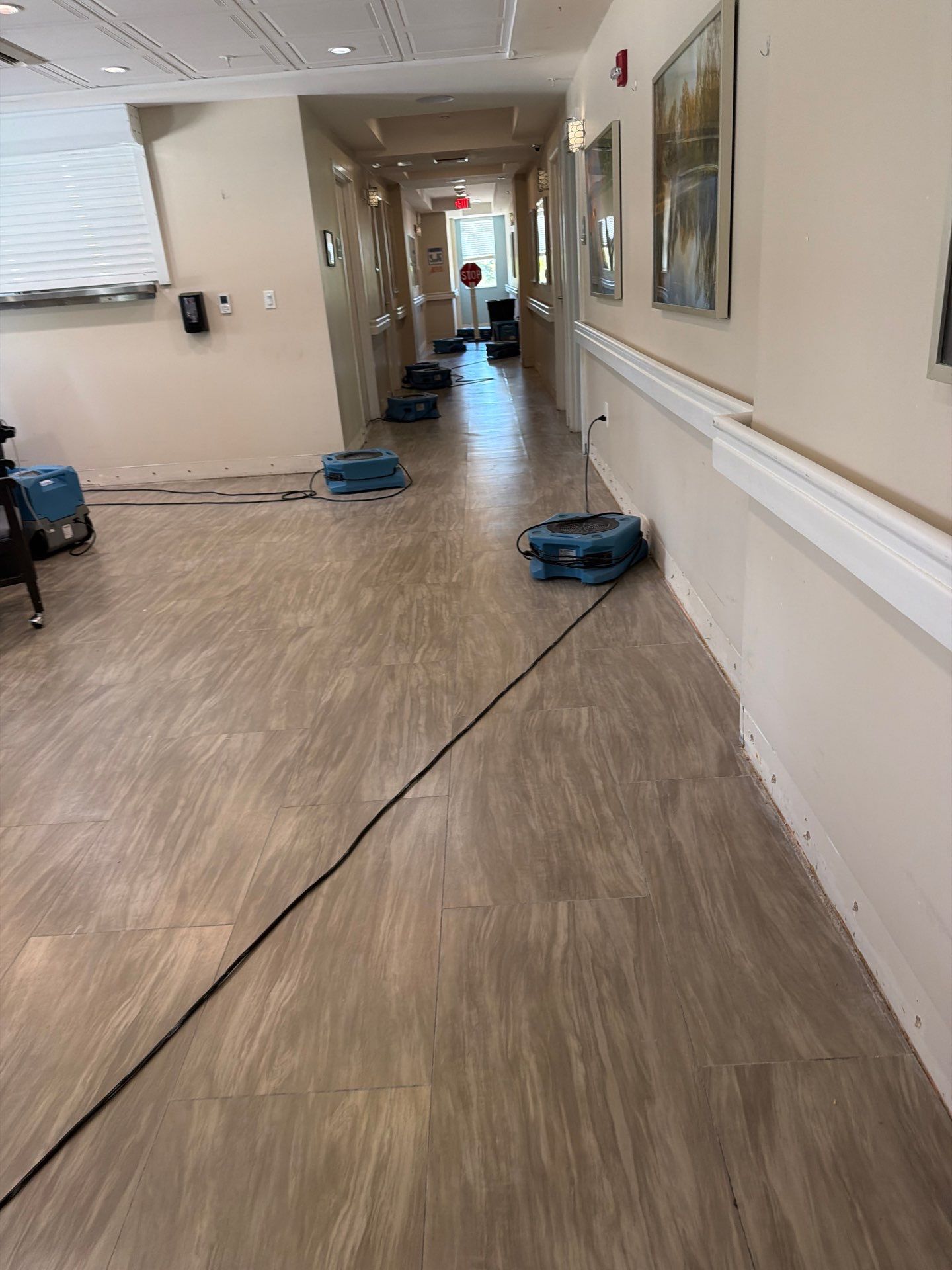 Commercial Water Damage Mitigation and Floor Drying in Boynton Beach by SuperClean
