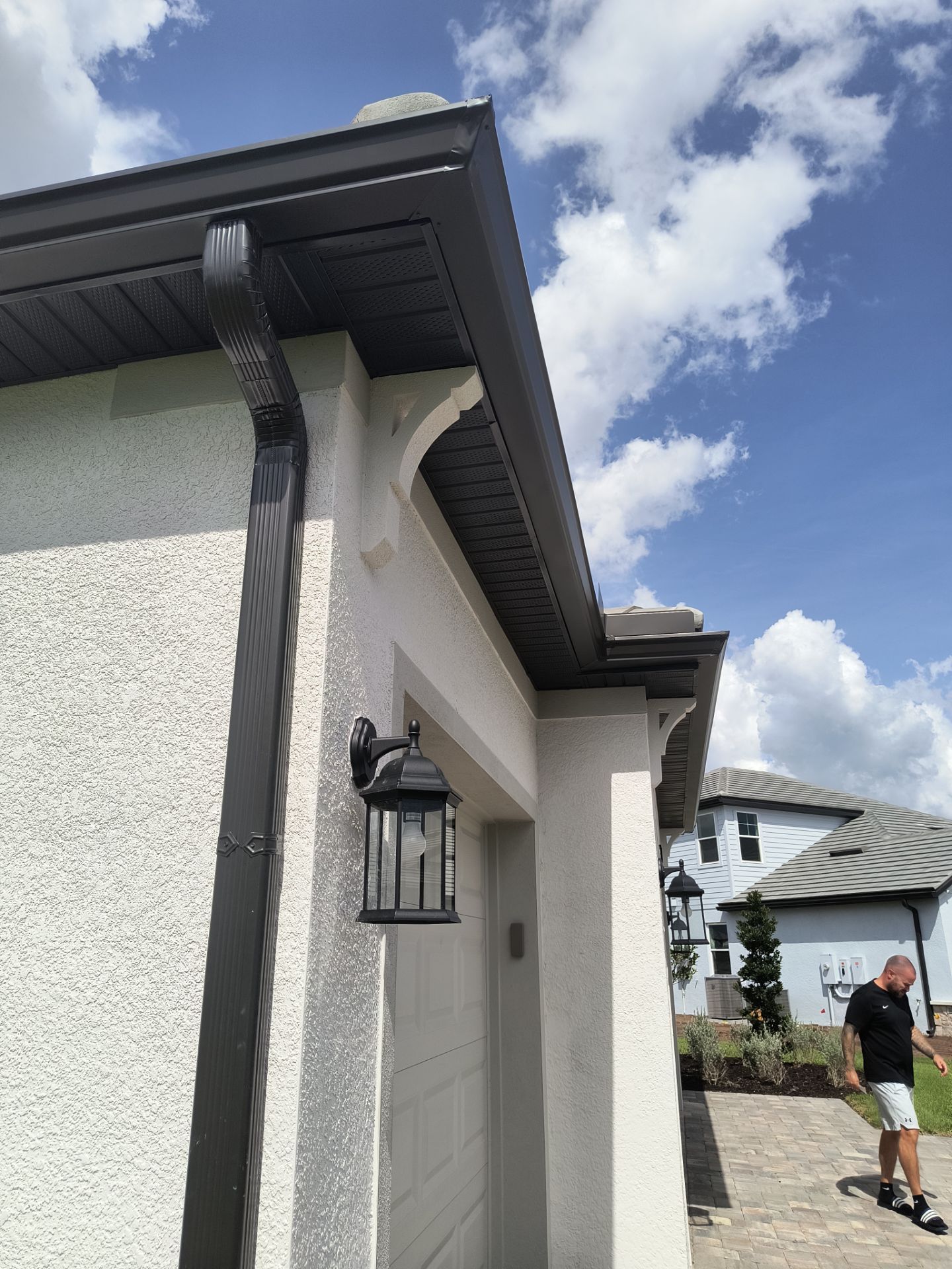 Dark Bronze Gutter Installation in Bradenton FL by Gutter Professors
