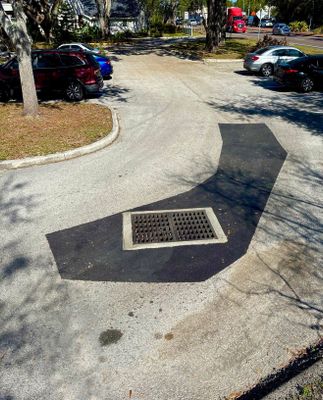 Pothole Repair and Striping at Compass Rose