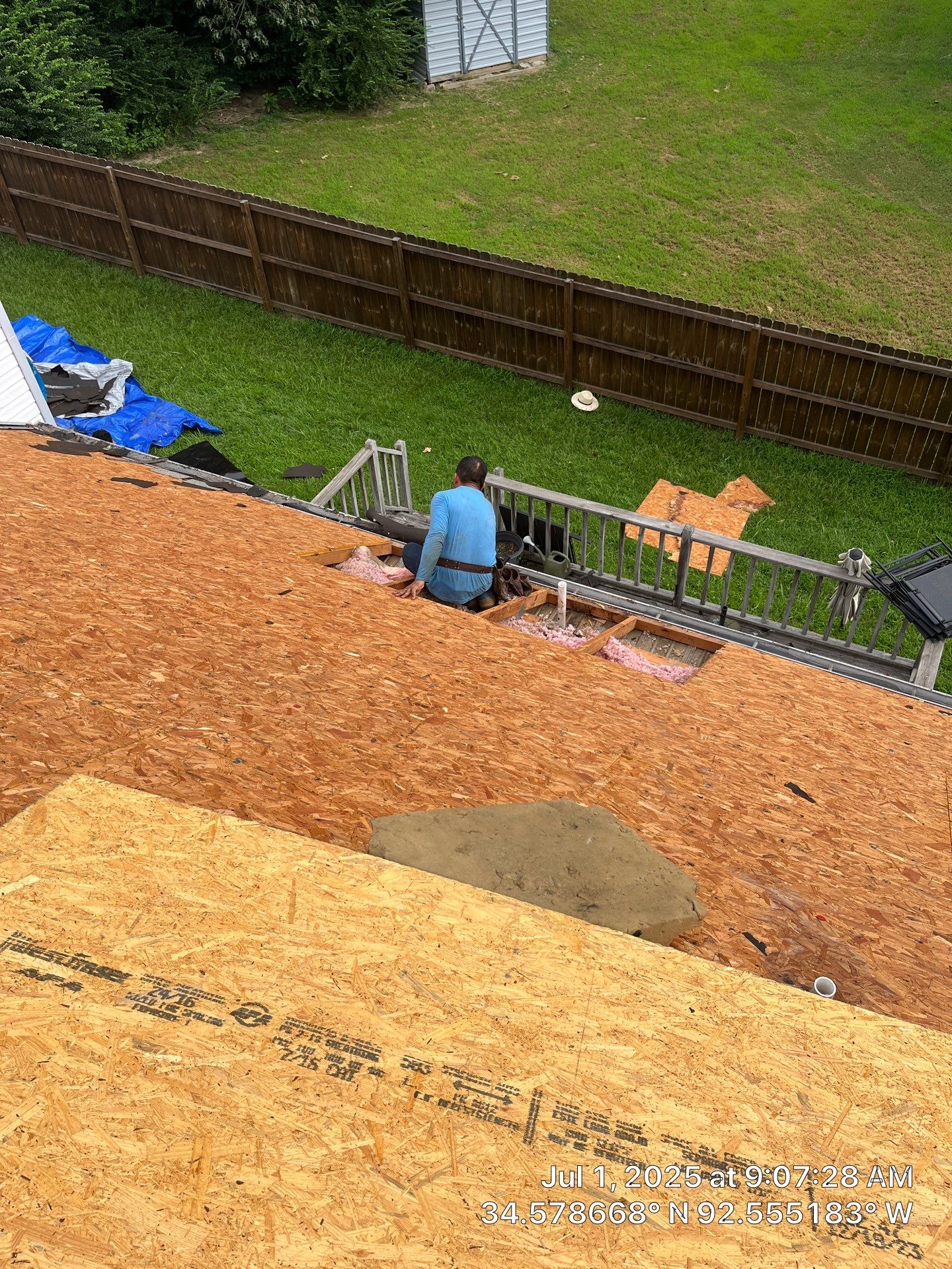 Benton Roof Replacement Featuring GAF Timberline HDZ Shingles by Temple Roofing and Exteriors