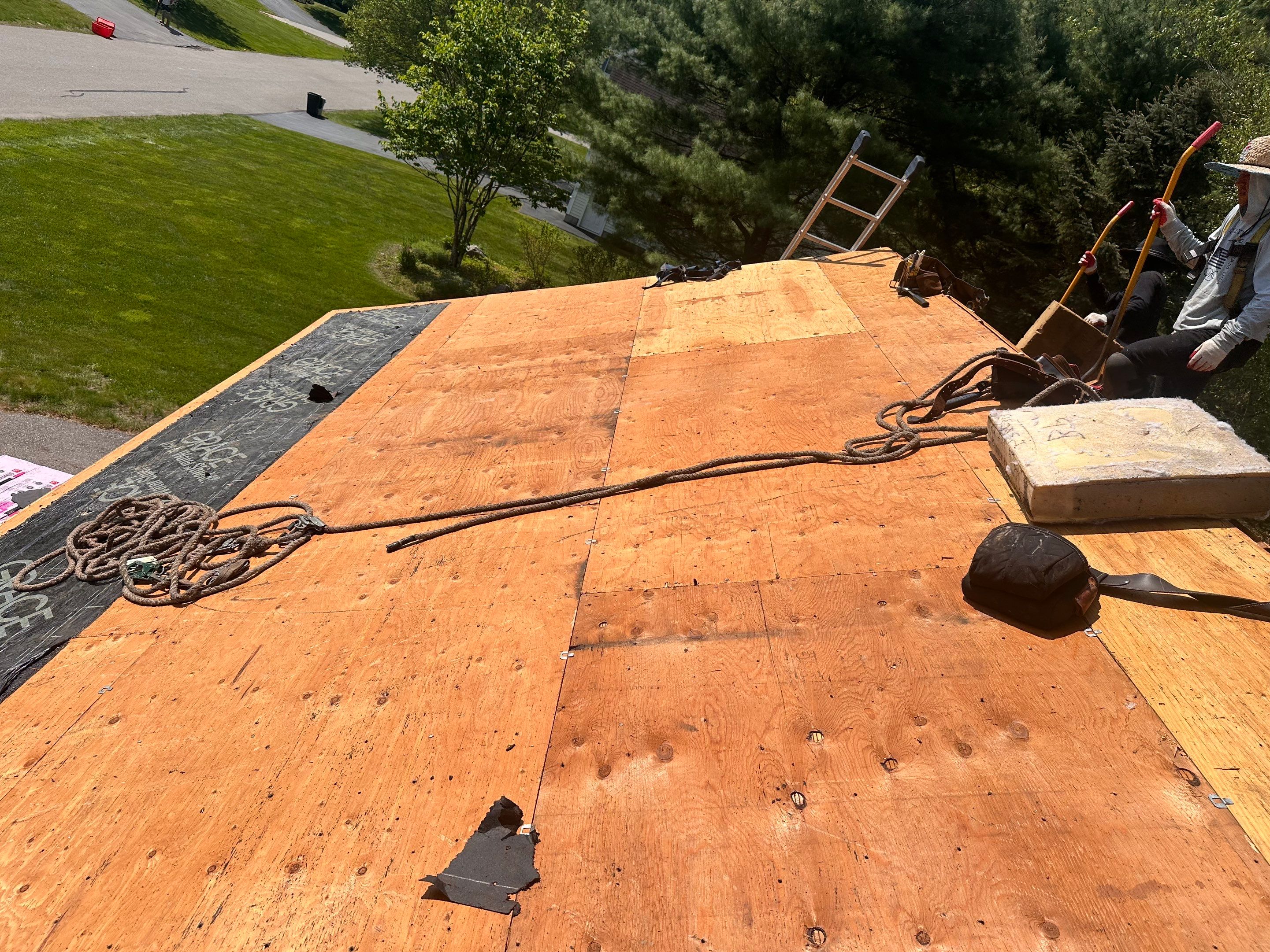 Owens Corning Shingle Roof Replacement and Decking in Keene, NH by Tall pine roofing