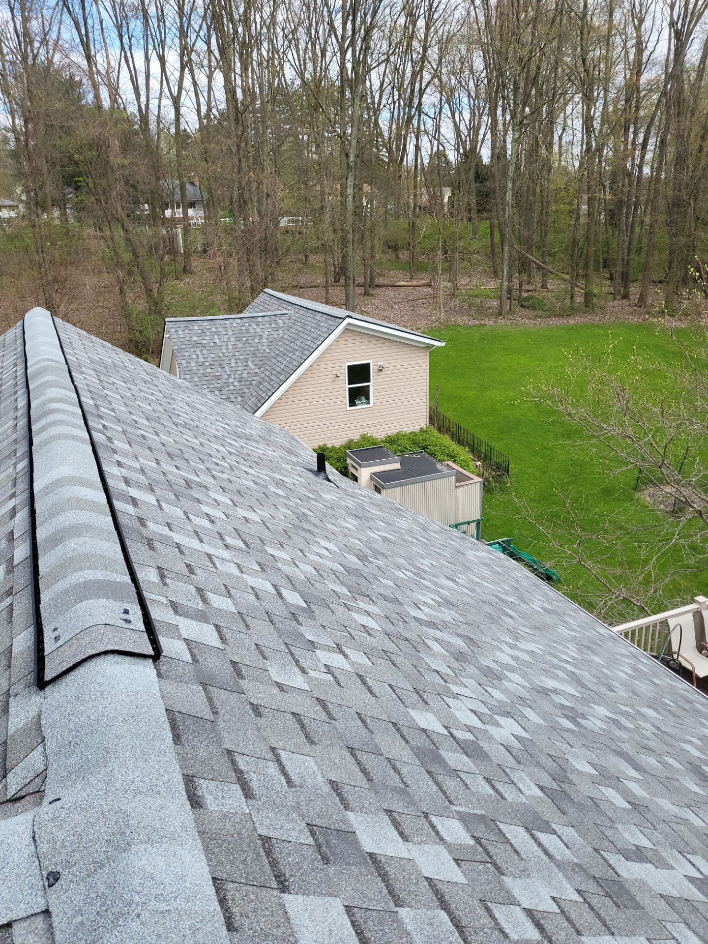 Atlas Pinnacle, Color, Coastal Granite, Drip Edge, Color, Black by Eagle Eye Roofing