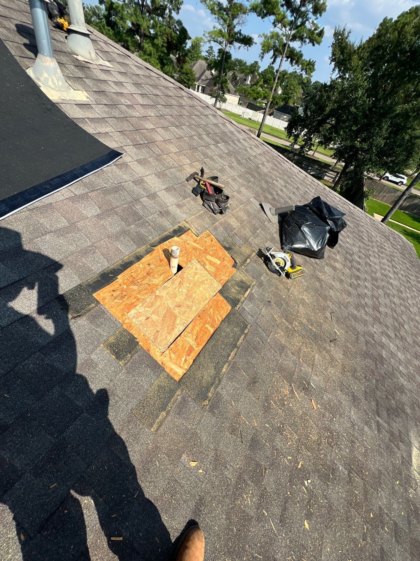 Hail Damage using Owen's Corning Duration (Lifetime) Shingles by Roof Repair Company