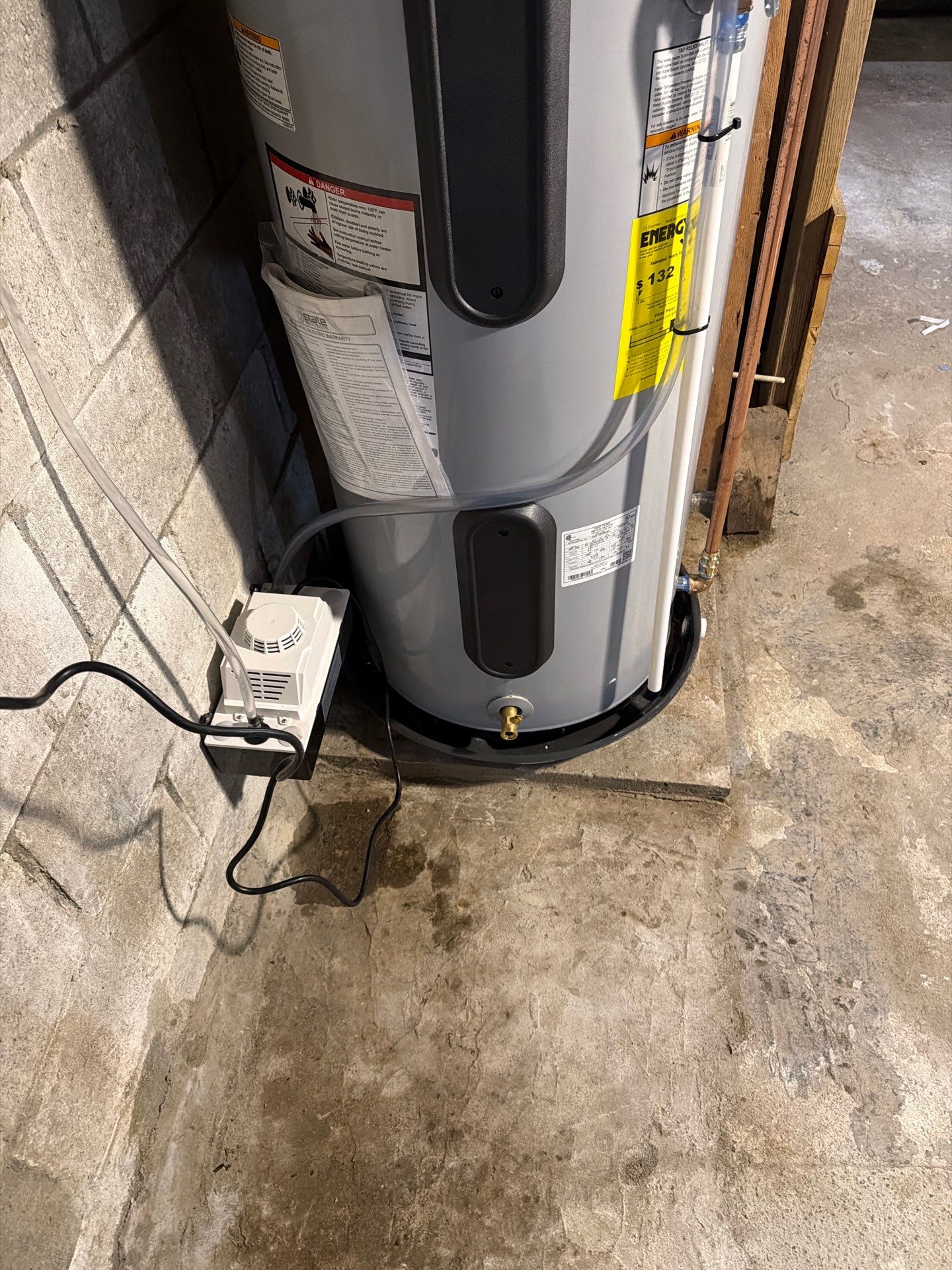 Hybrid Heat Pump Water Heater Installation in Webster by Stake Plumbing and Heating