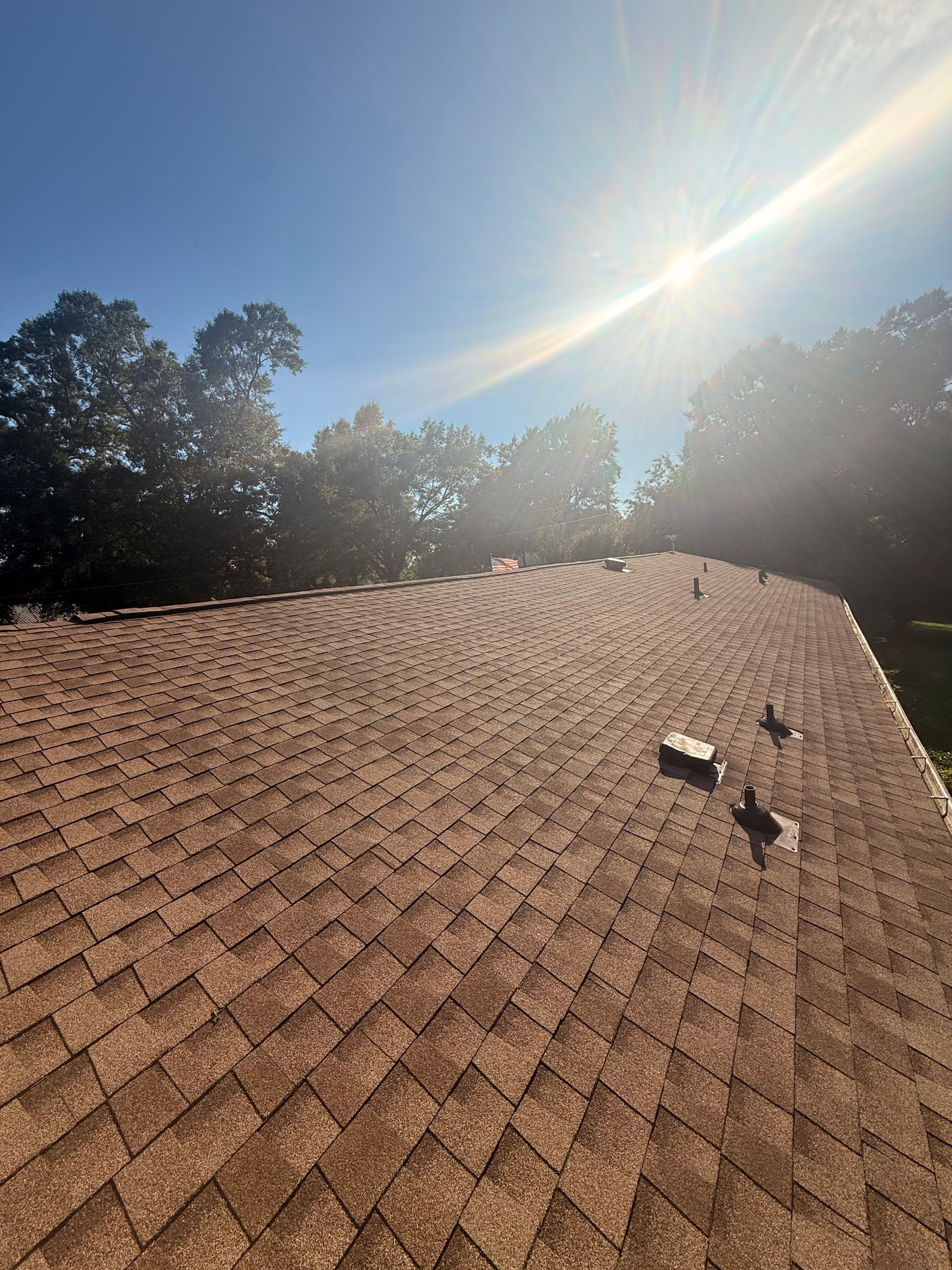GAF HDZ Barkwood Shingle Roof Replacement - Poplarville, MS by Frontline Roofing