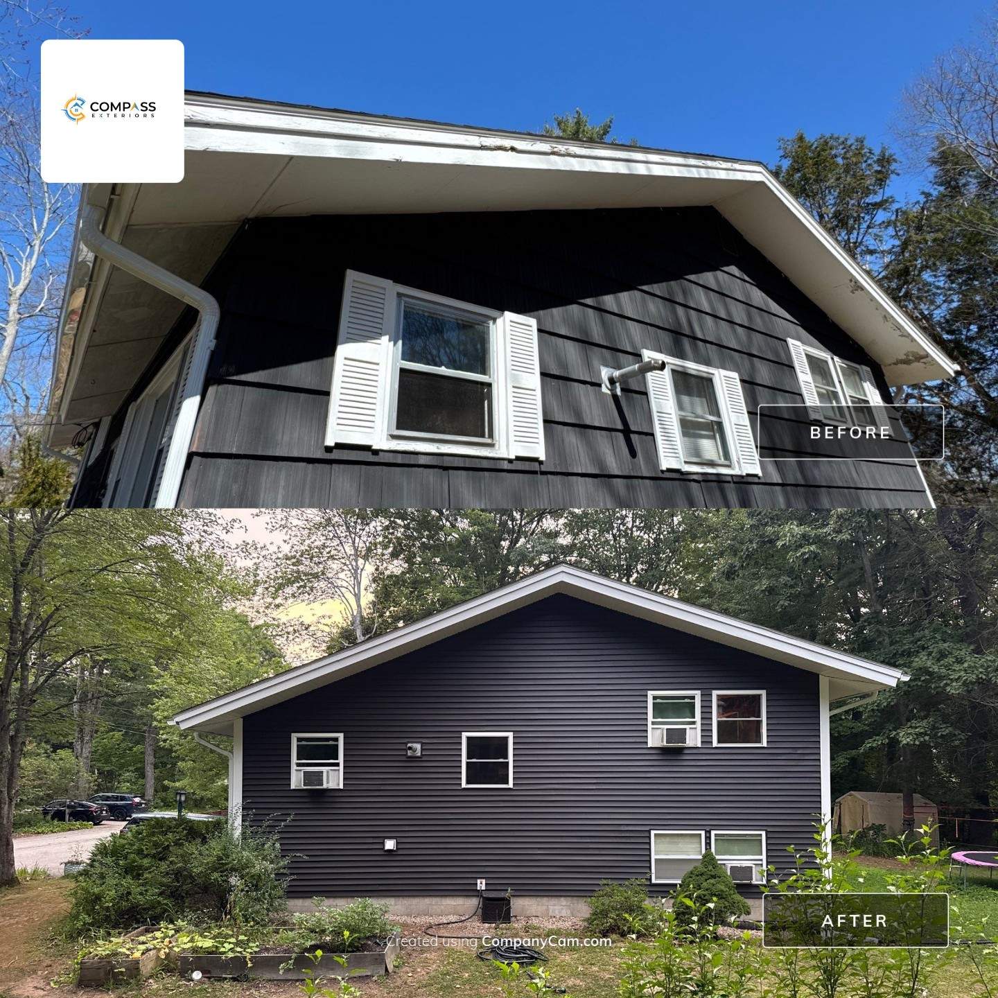Full Vinyl Siding, Window & Door Replacement Near the Bellamy River in Dover, NH by Compass exteriors