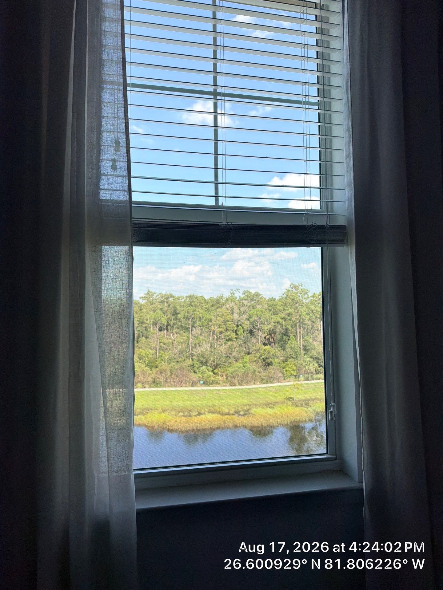 Custom Blind and Sheer Curtain Installation in Fort Myers by CompanyCam Sales Demo