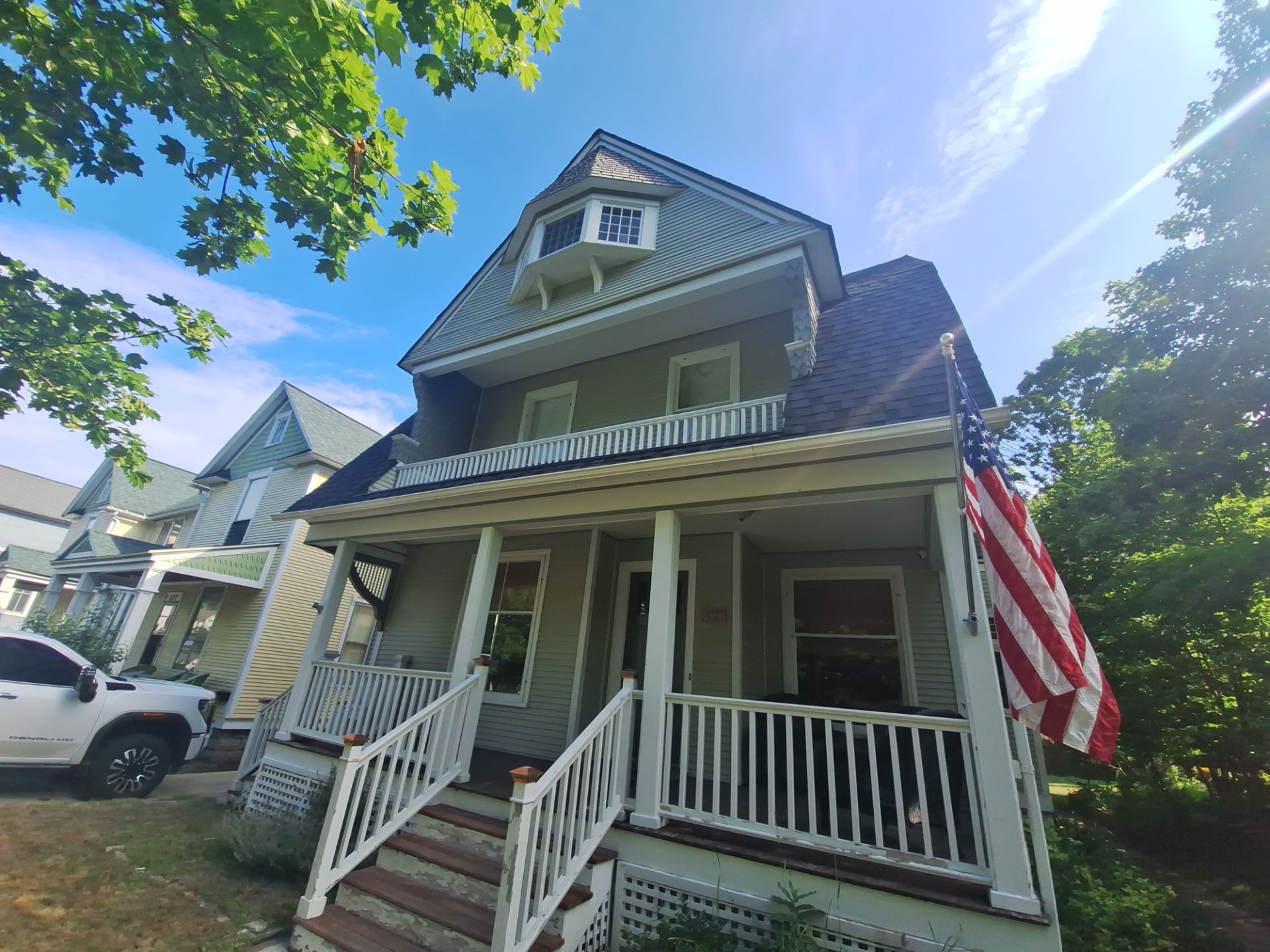 Exterior Home & Porch Refresh in Grand Haven, MI by Gordon Painting