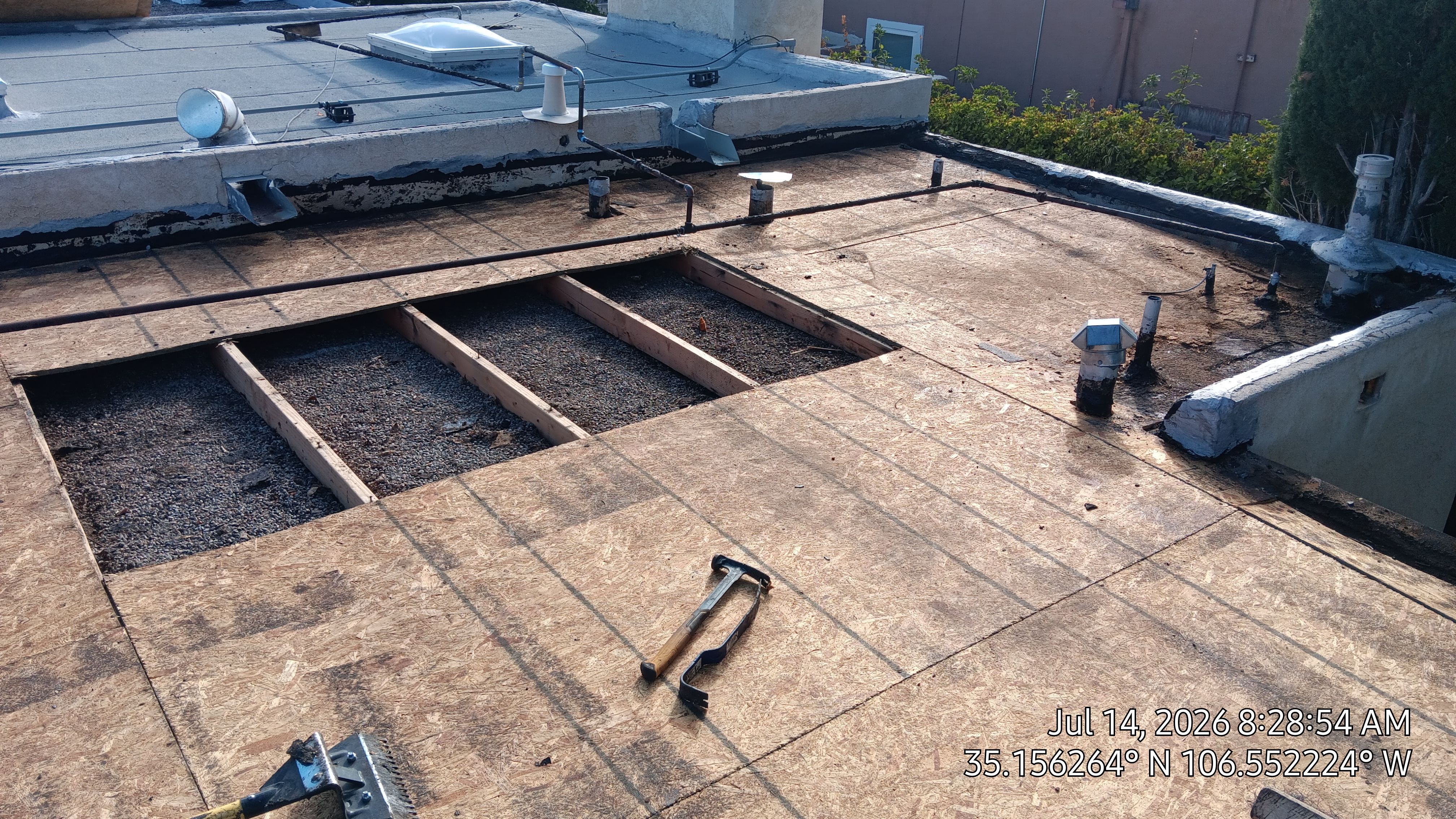 Albuquerque TPO Roof Replacement in the Northeast Heights EPS Slope and Custom Skylights by Doyle Roof Masters Inc
