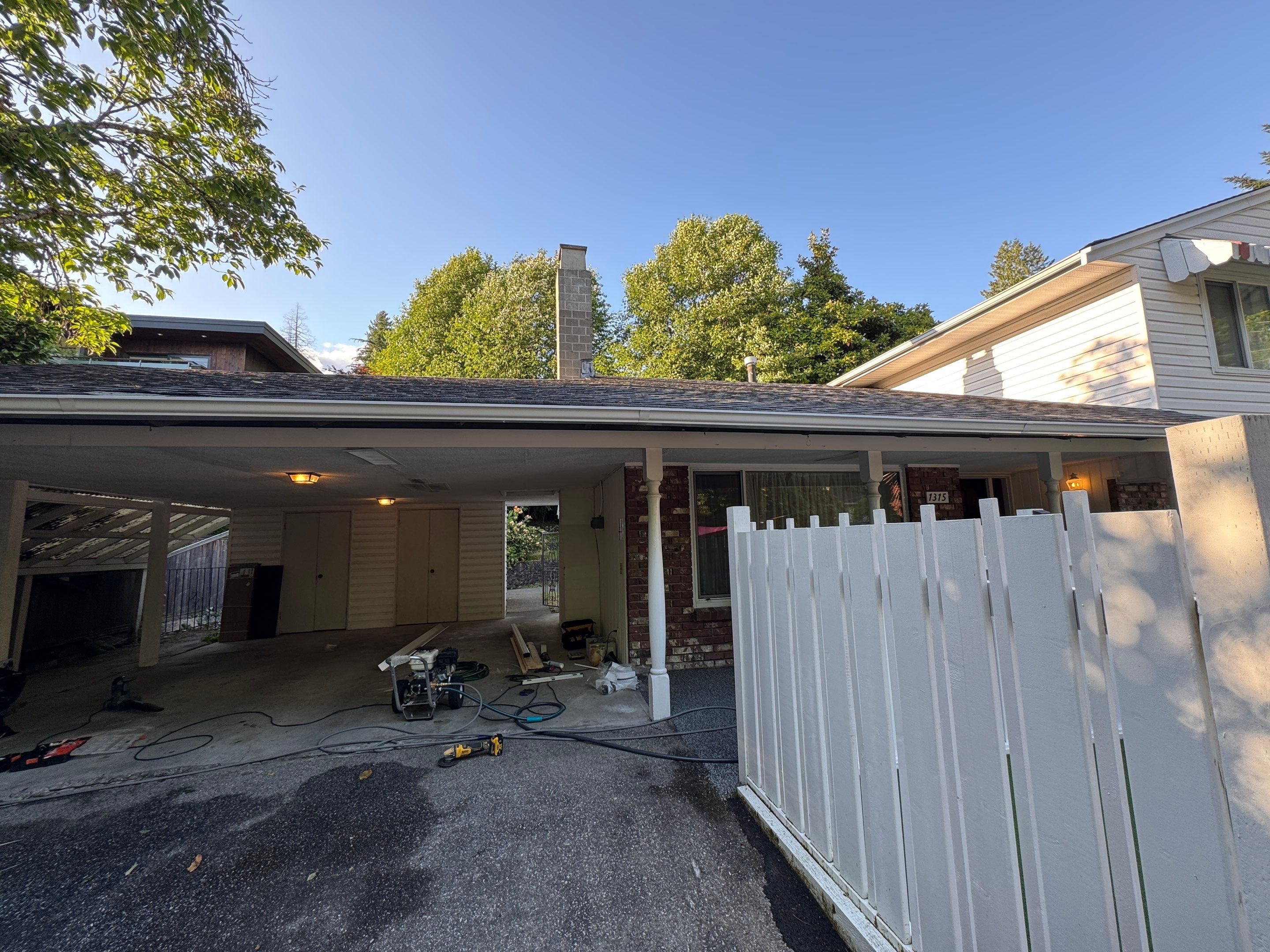 Repair Damaged Gutter & Power Wash House Siding by YVR Construction Group