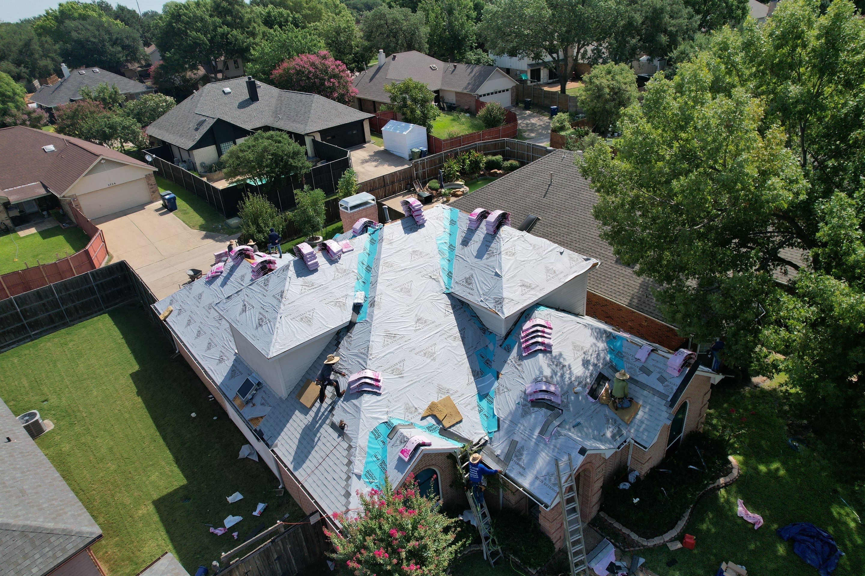 Project in Garland  by Zeus Exteriors