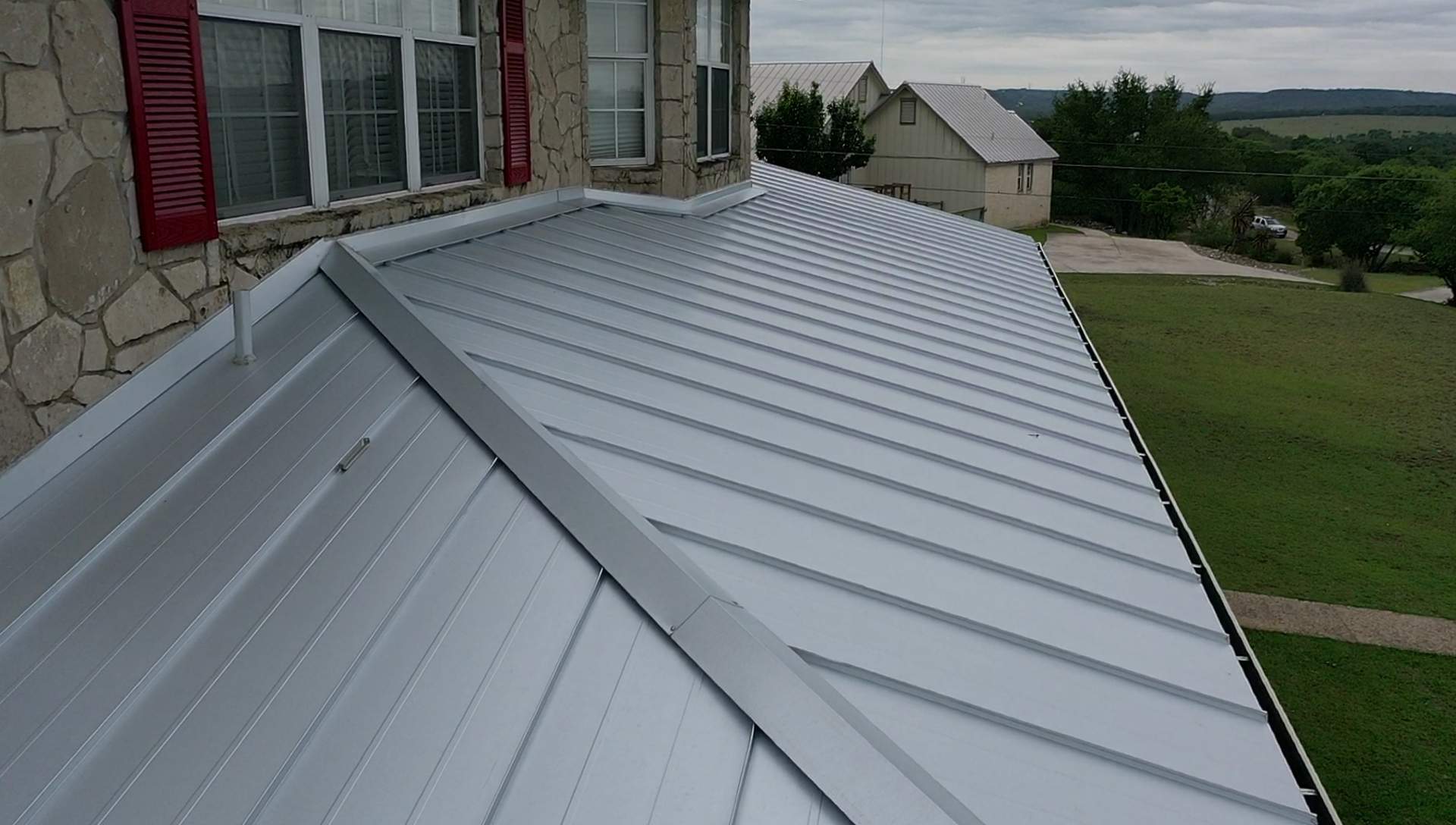 Residential Metal Roof Installation using McElroy Metal by Premier Roofing and Contracting