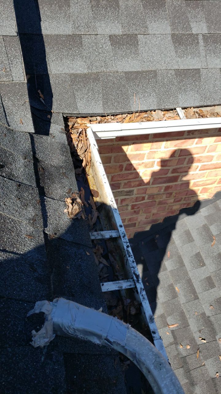 Gutter Cleaning using water by Power Wash Masters LLC