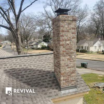 Residential Chimney Rebuild and Stone Veneer Installation in Memphis