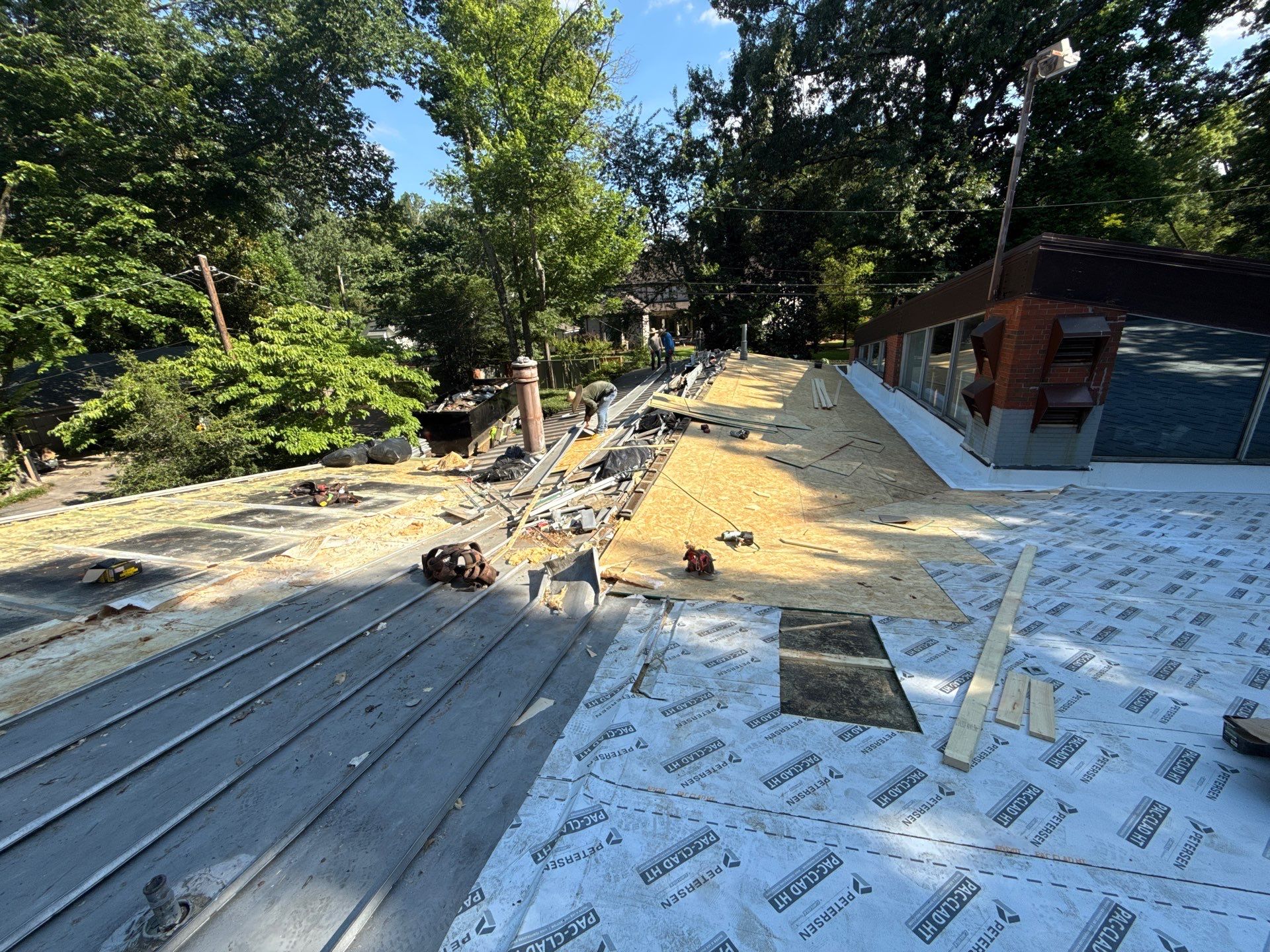 Residential Standing Seam Metal Roof and Membrane Replacement in Memphis by Revival Roofing Services