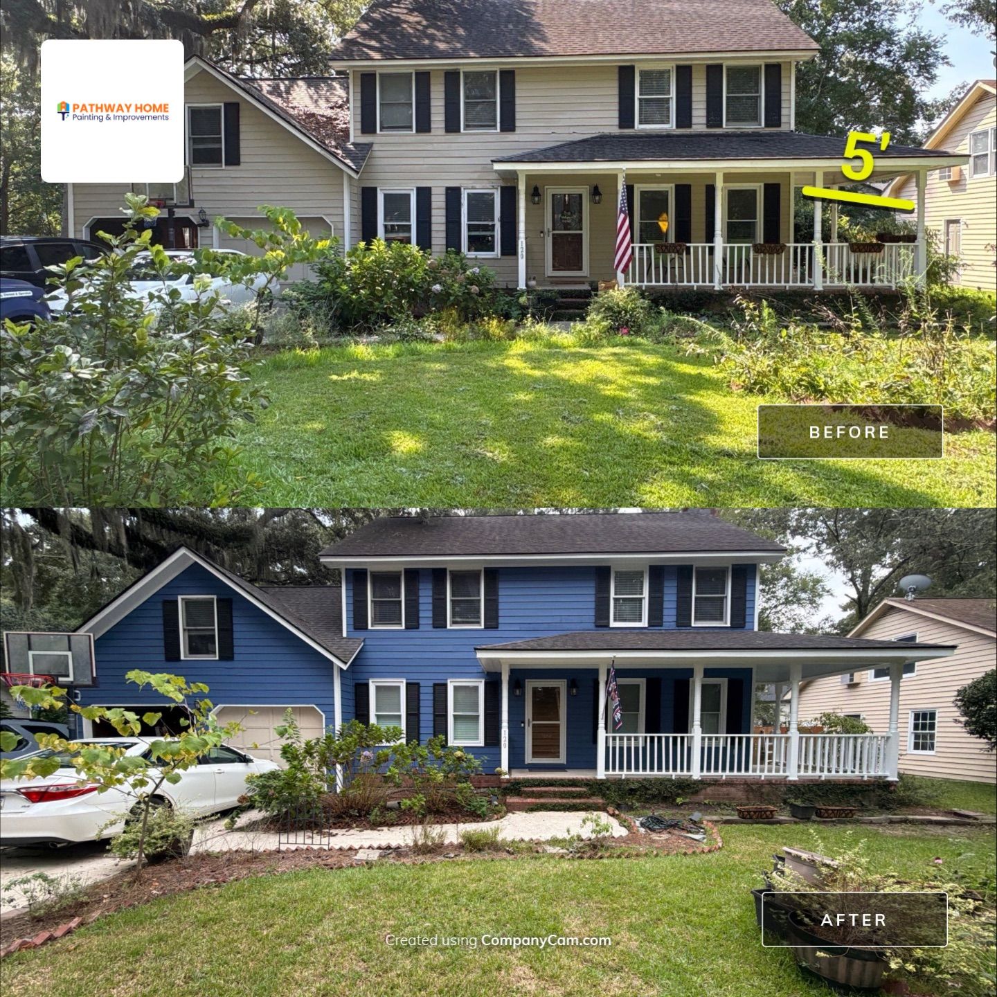 Comprehensive Exterior Painting & Extensive Wood Repair – Ashley Hall Plantation by Pathway Home Painting & Improvements