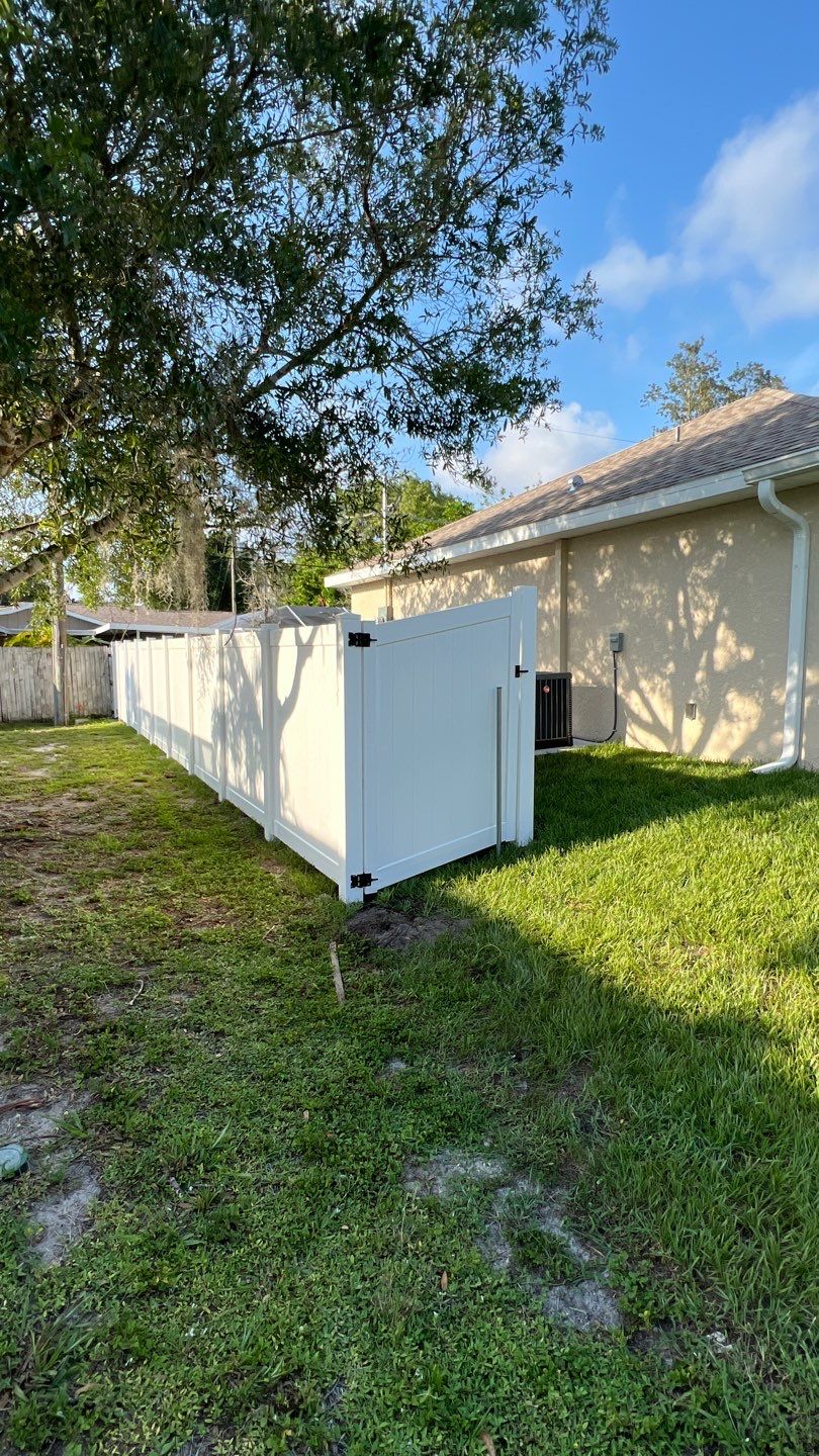 Venice, FL 6ft. Tall White Vinyl Privacy Fence by Asap fence and gates, LLC