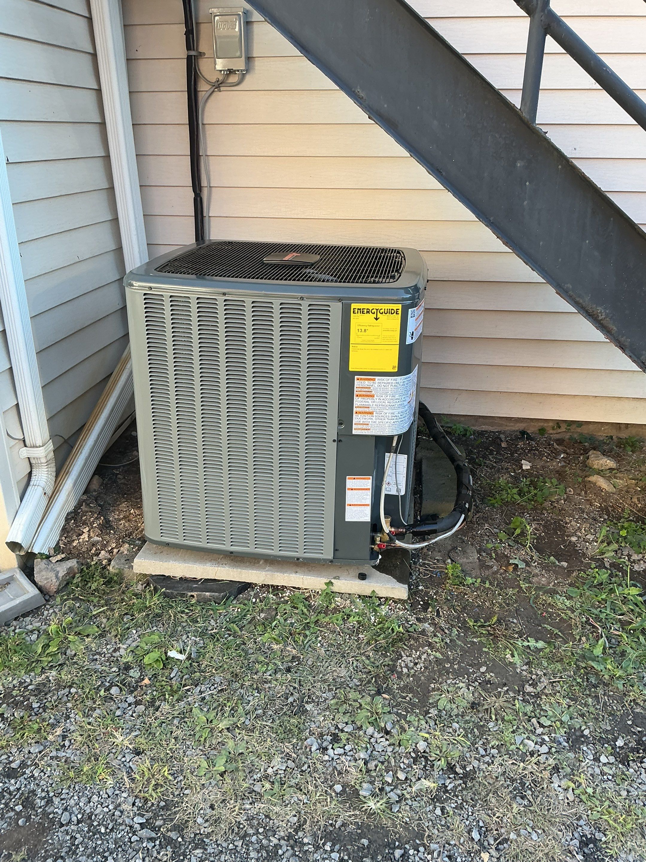 Amana Gas furnace with A/C Install by Elemental Heating and air conditioning LLC