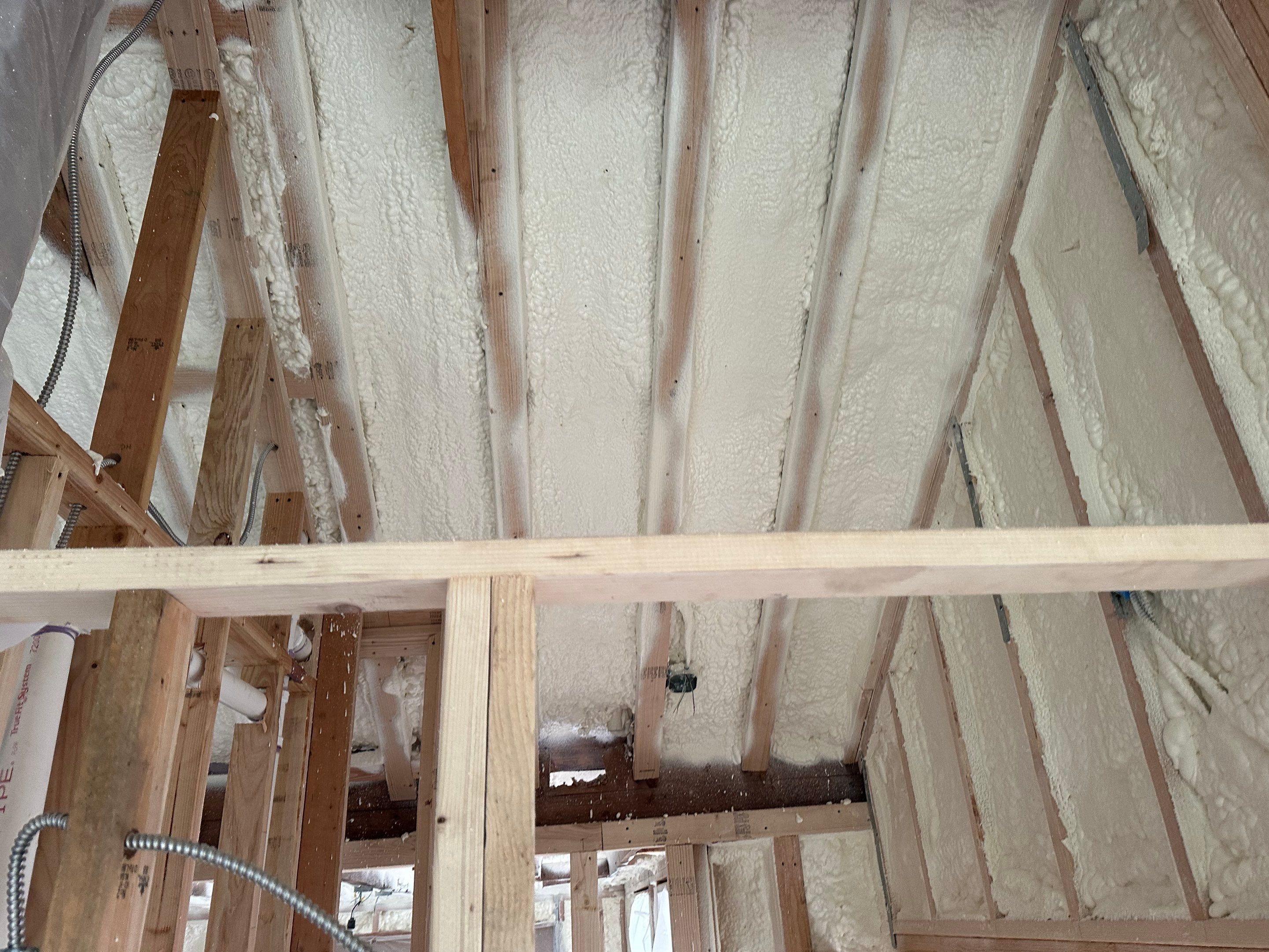 Attic Insulation using Closed Cell Spray Foam by NYS Foam & Energy