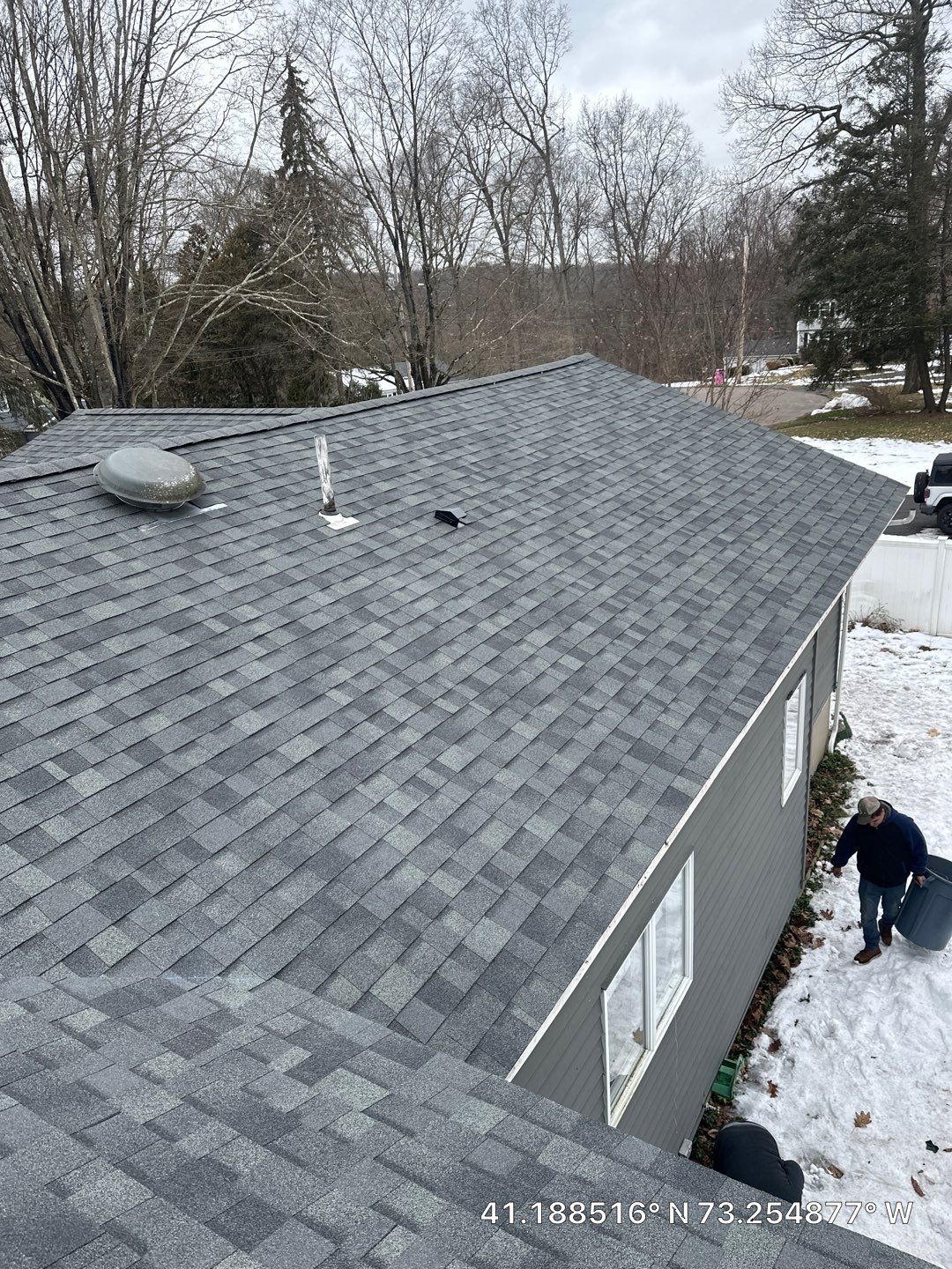 Residential Roofing Installation using Owens Corning Duration Estate Gray by A Plus Exterior