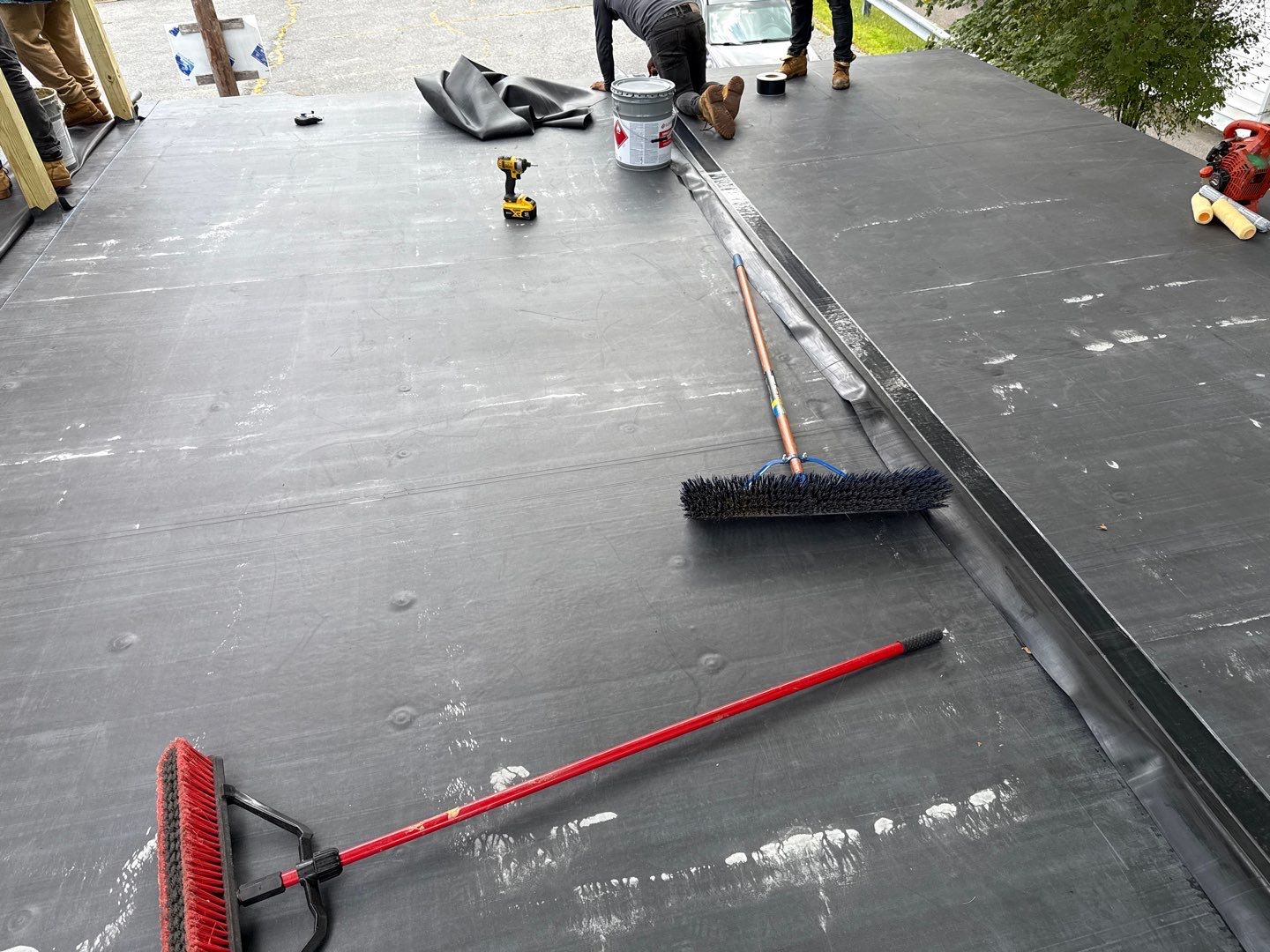 EPDM Flat Roof Installation with ISO Board on Existing Structure by Sensible Home Solutions